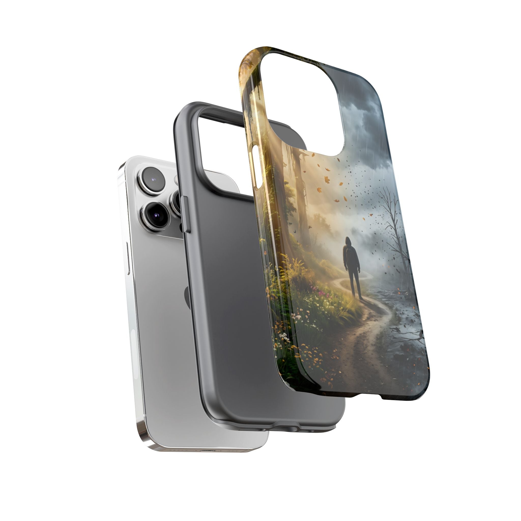 Contrasting Light/Dark Art - Phone Case