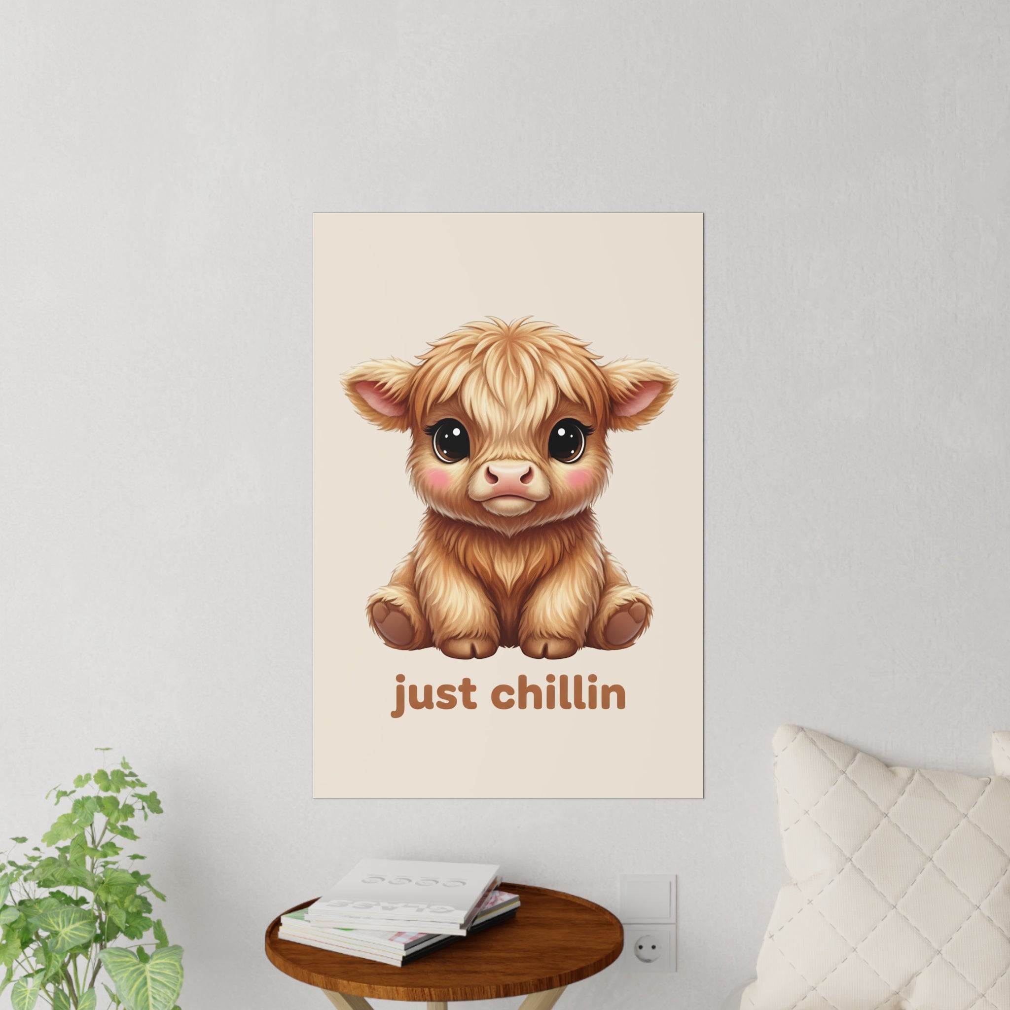 Highland Cow Wall Decal — Just Chillin Art