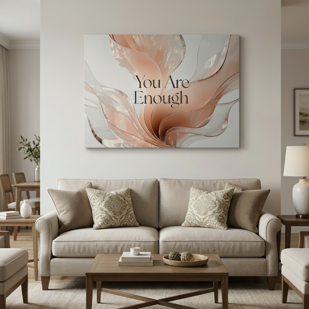You Are Enough Canvas