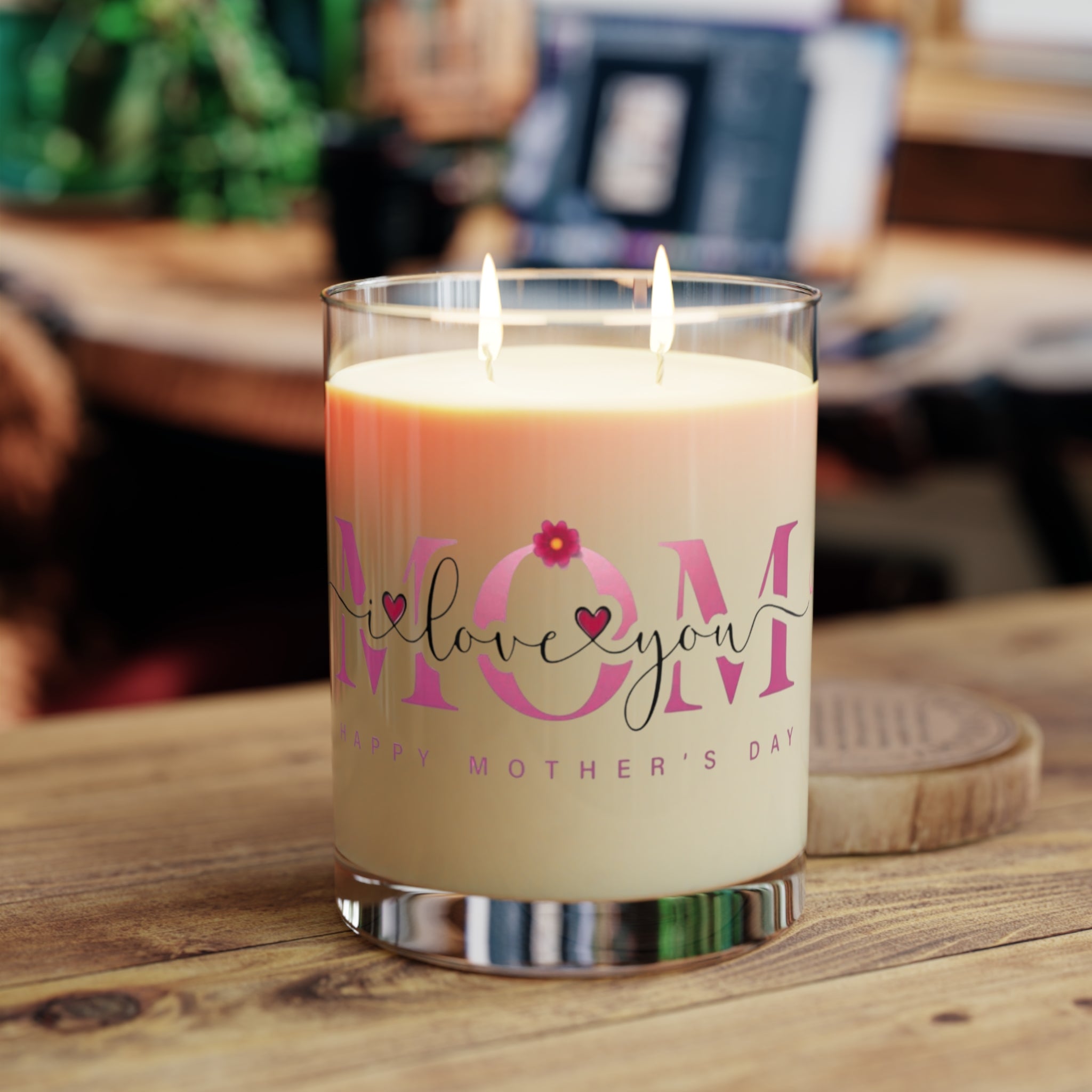 Happy Mothers Day candle | Scented Glass Candle, 11oz