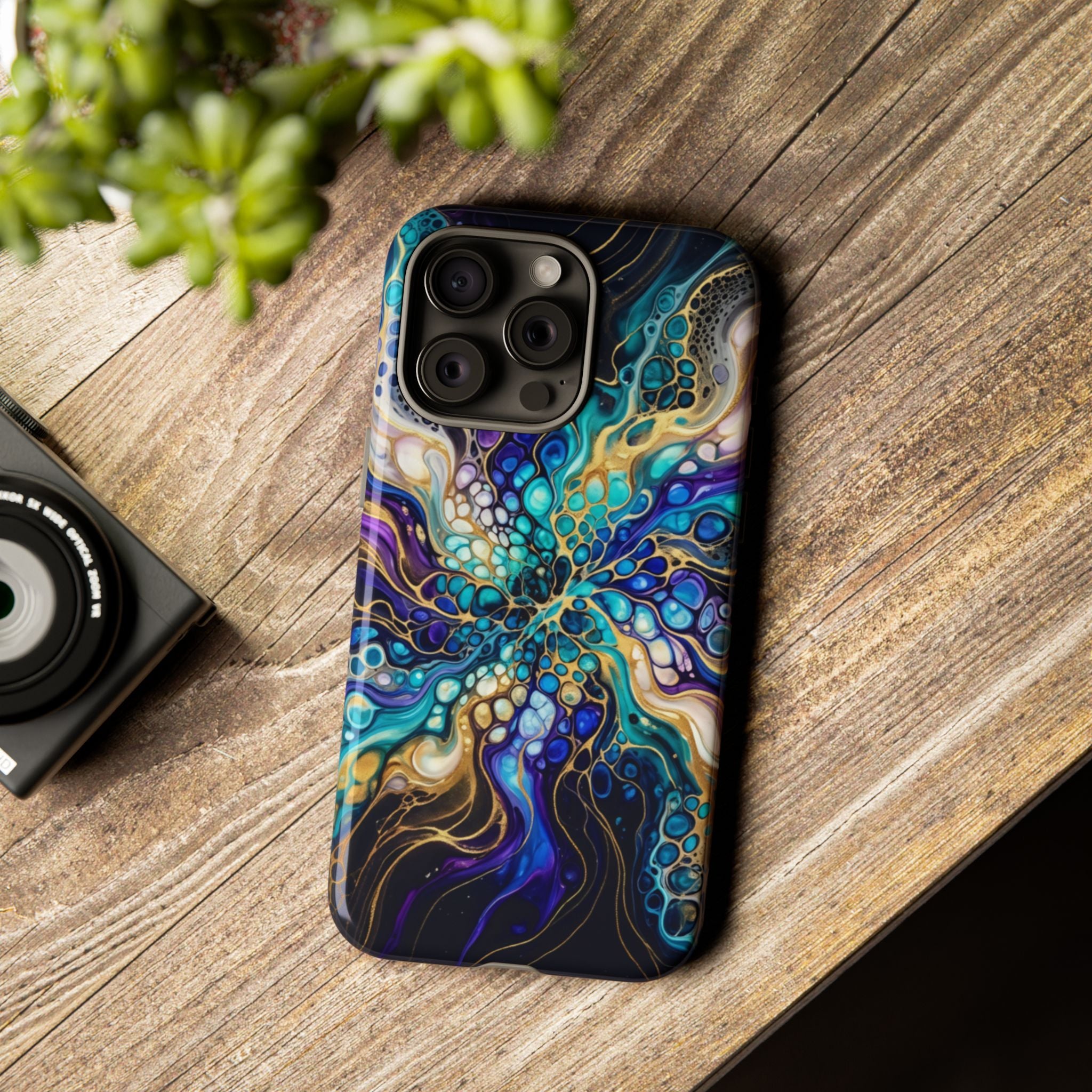 Liquid Cosmos Bloom - Phone Case