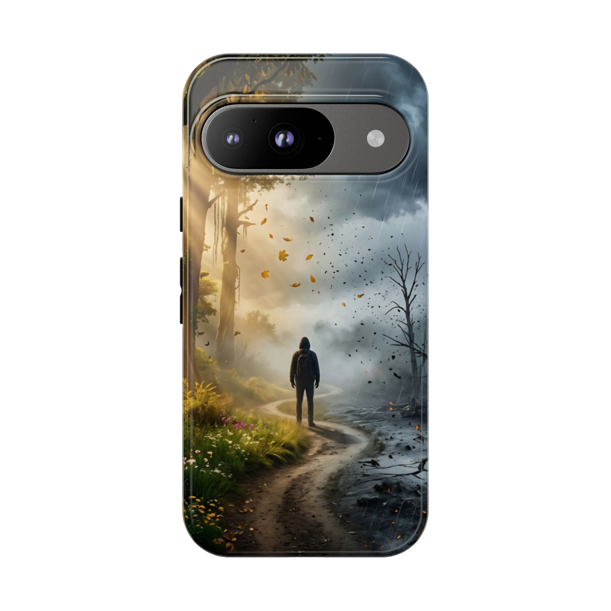 Contrasting Light/Dark Art - Phone Case
