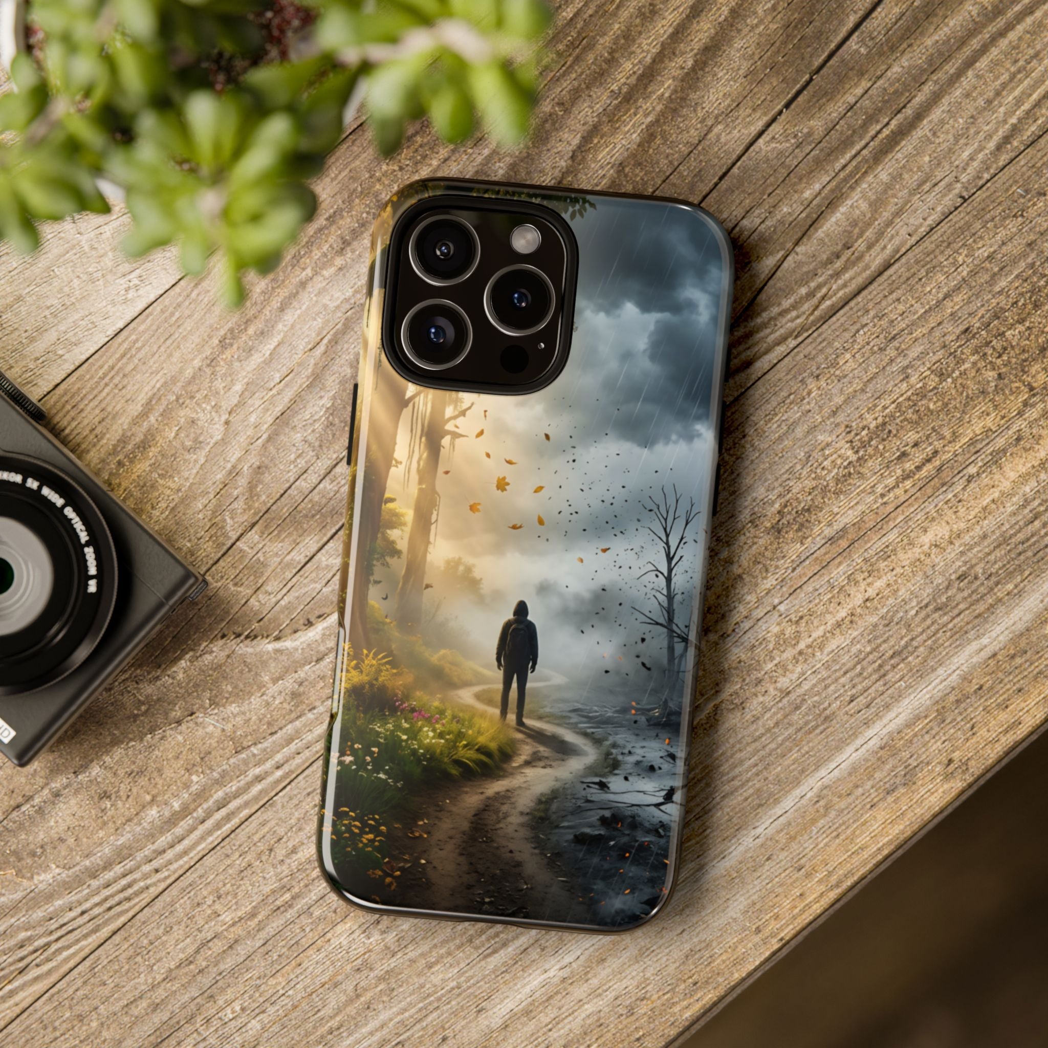 Contrasting Light/Dark Art - Phone Case