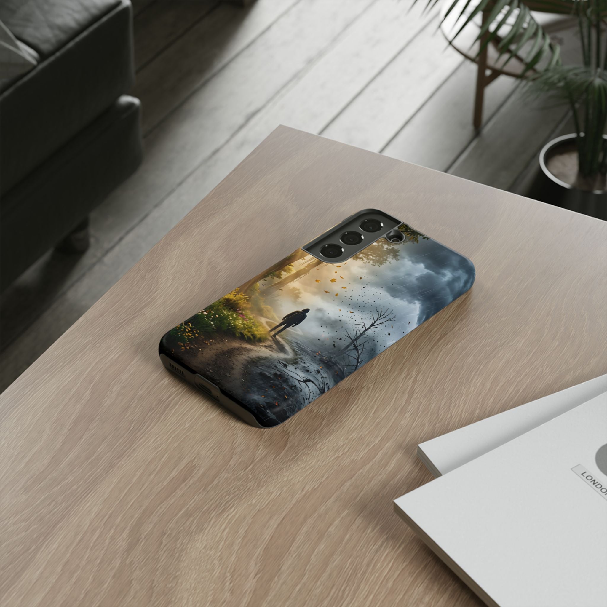 Contrasting Light/Dark Art - Phone Case