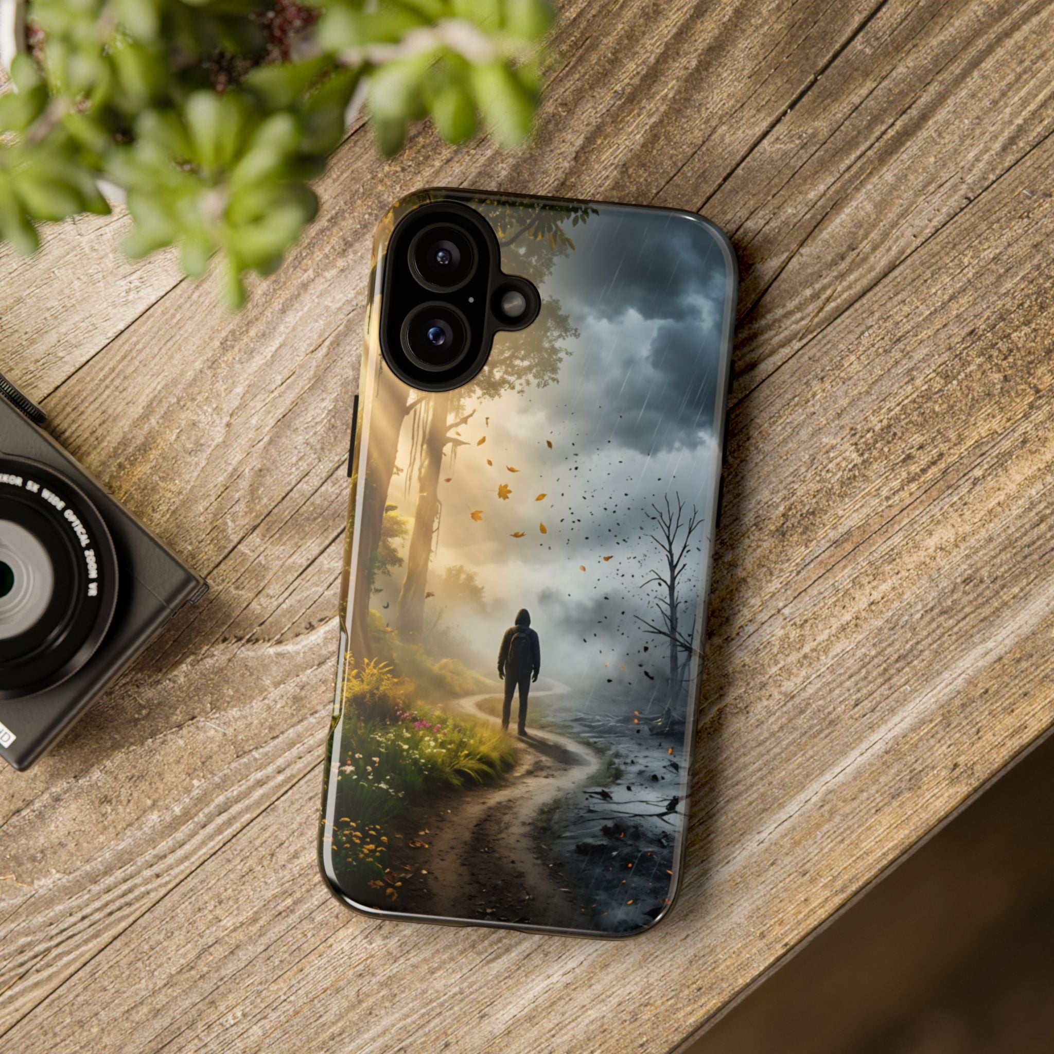 Contrasting Light/Dark Art - Phone Case