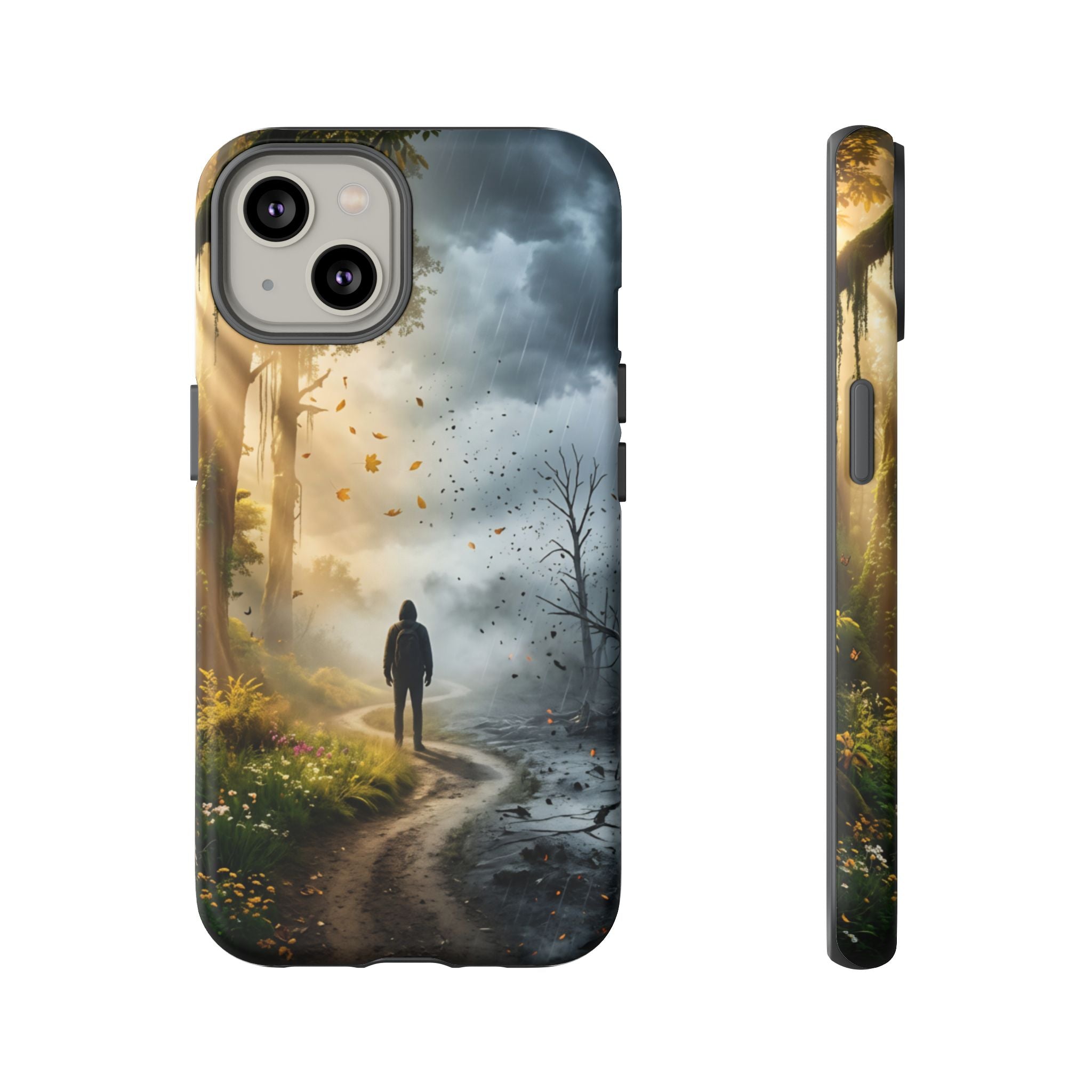 Contrasting Light/Dark Art - Phone Case