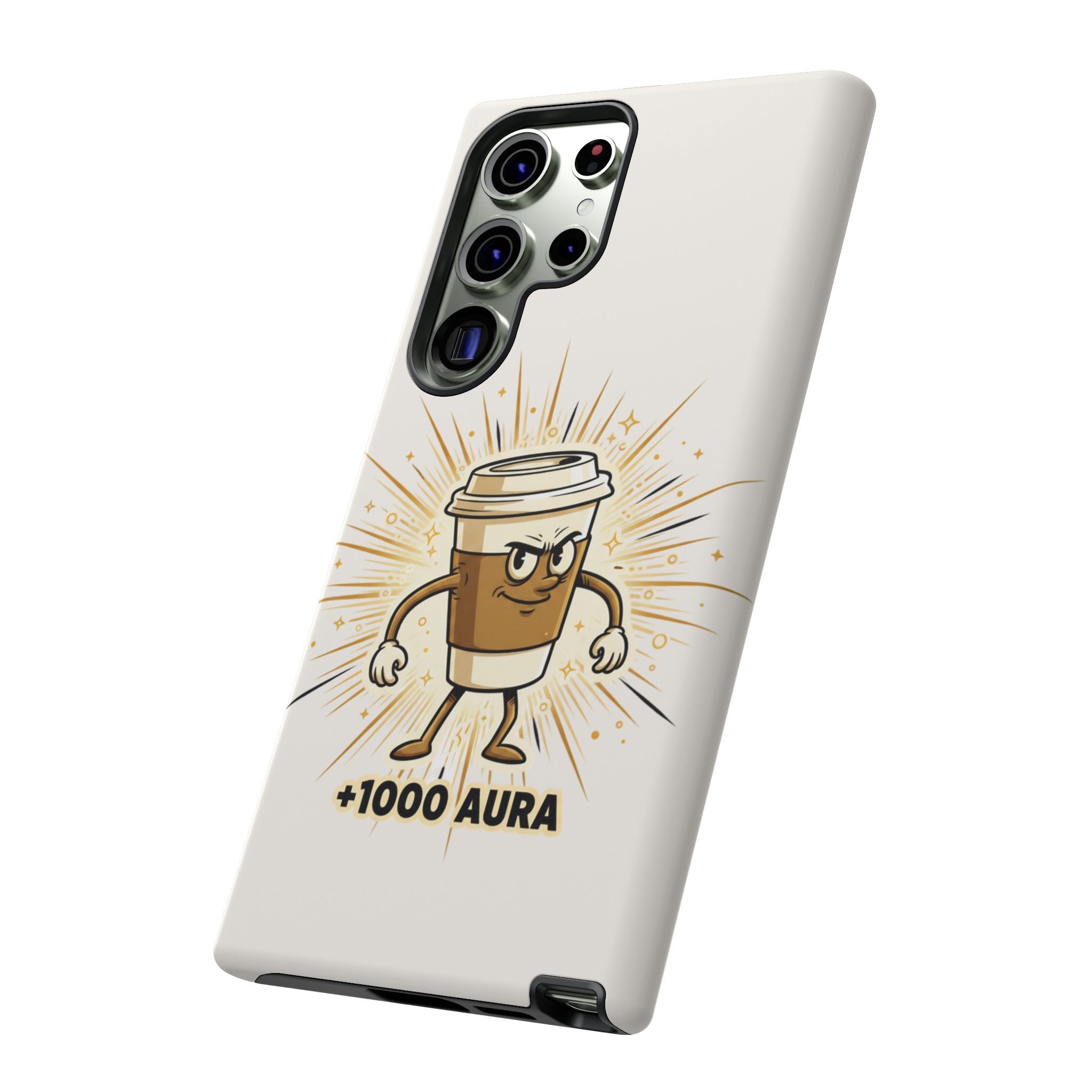 Coffee +1000 Aura - Phone Case