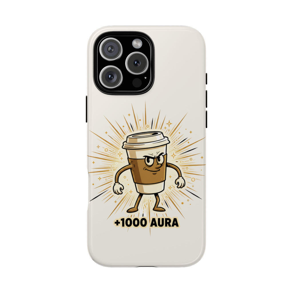 Coffee +1000 Aura - Phone Case