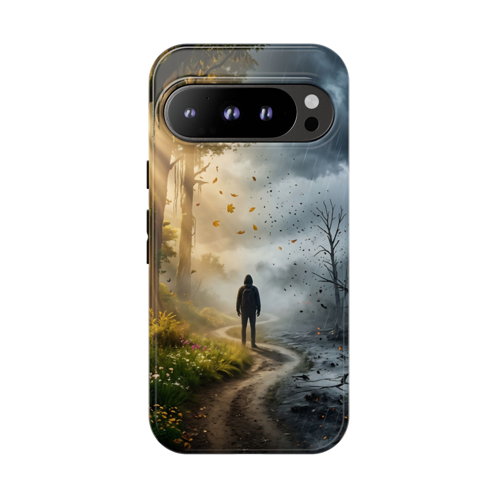 Contrasting Light/Dark Art - Phone Case