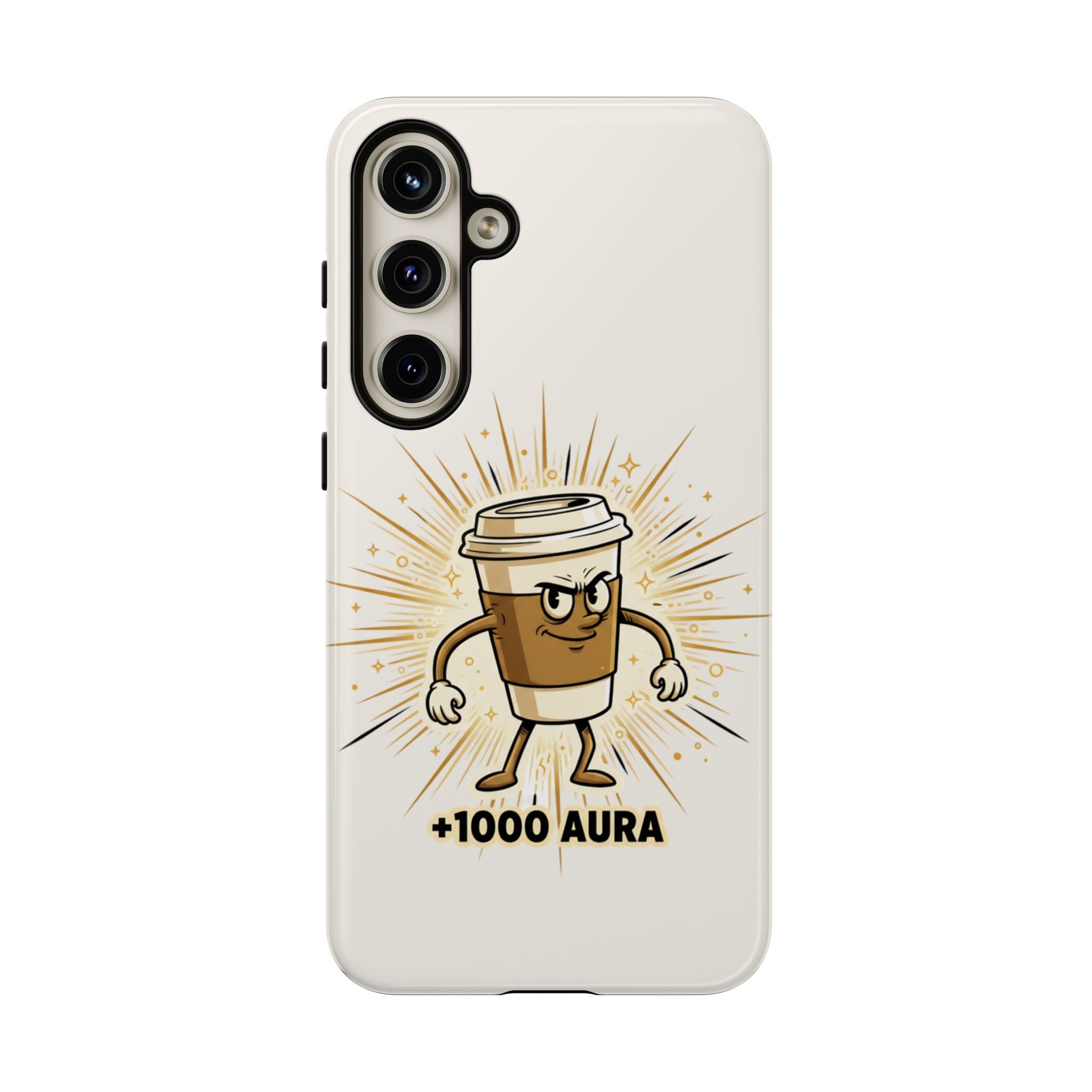 Coffee +1000 Aura - Phone Case