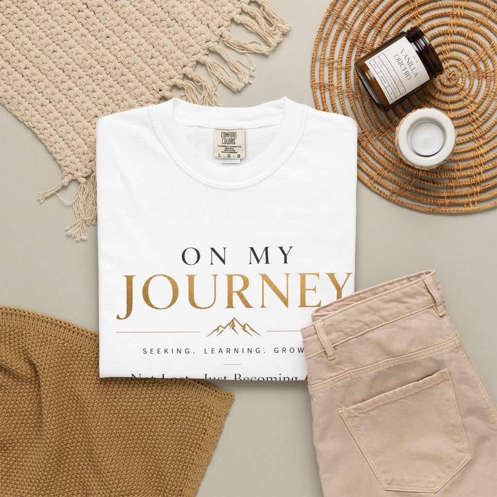 On My Journey T‑Shirt — Inspirational & Self Discovery