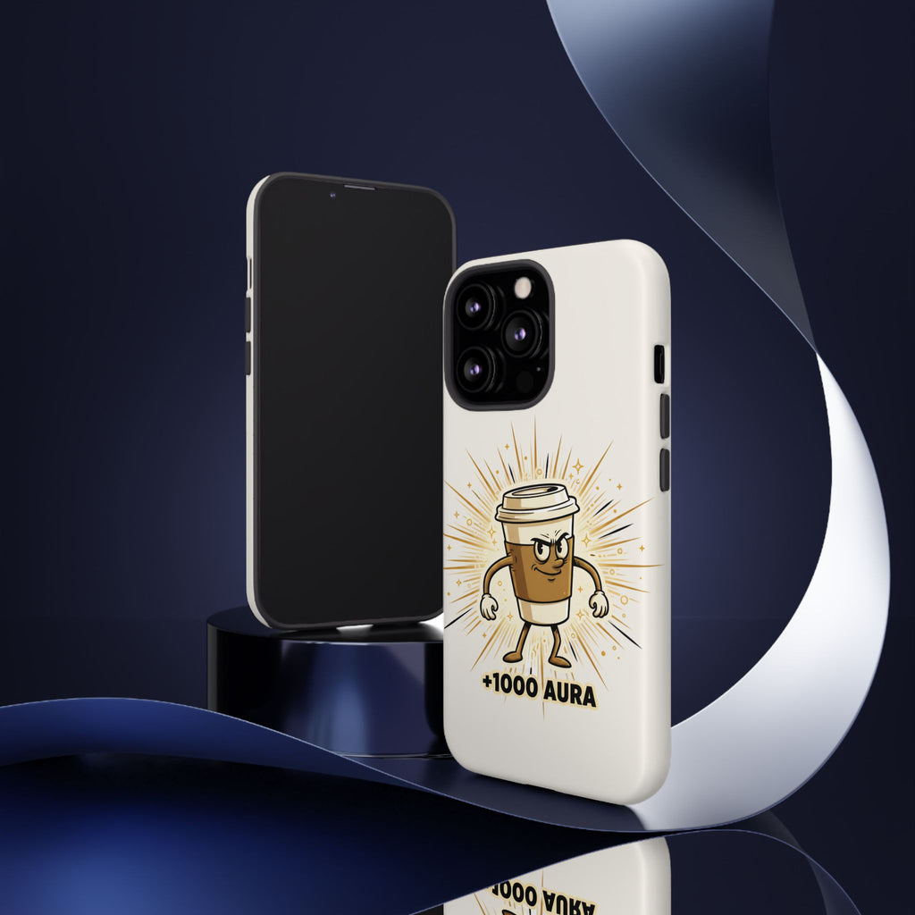 Coffee +1000 Aura - Phone Case