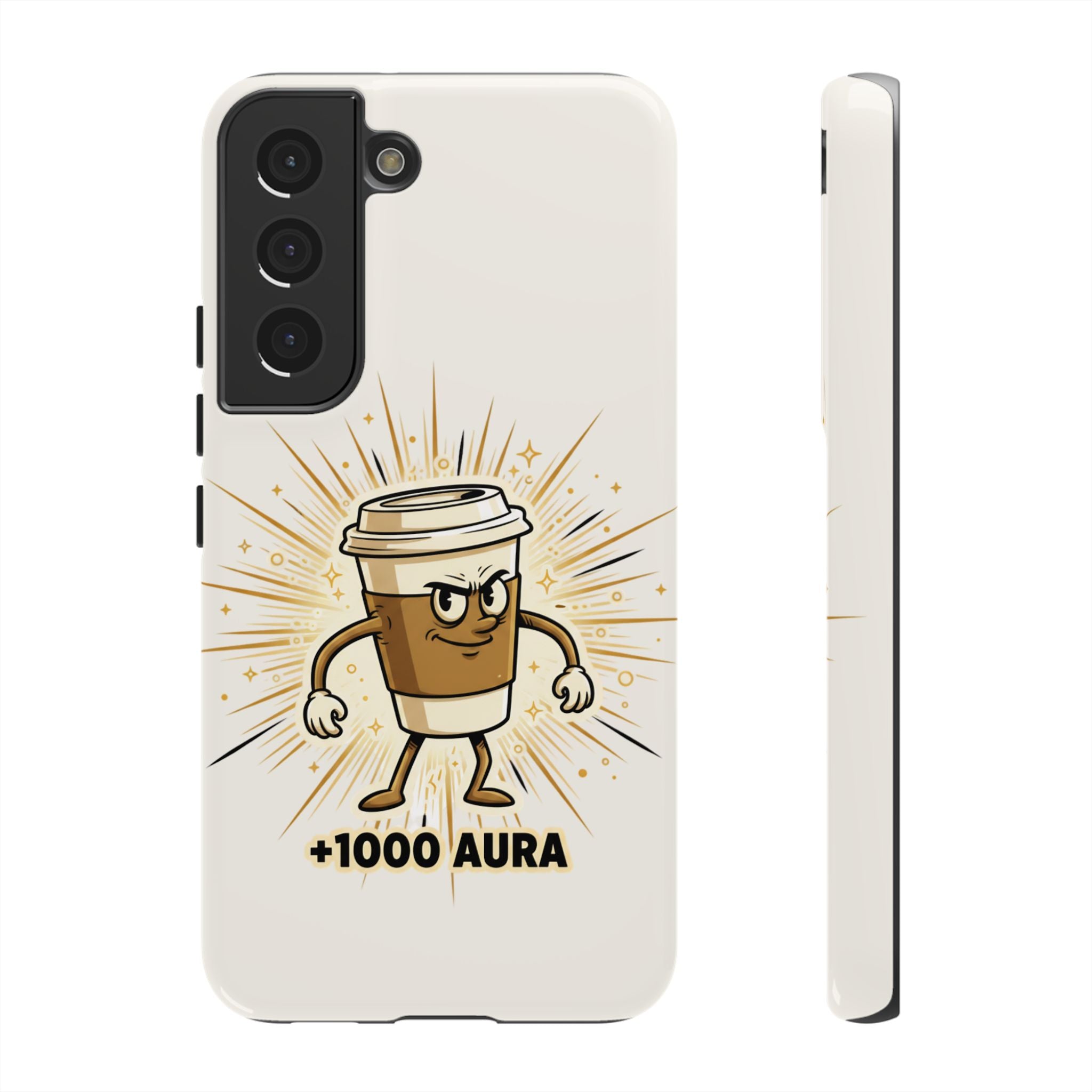 Coffee +1000 Aura - Phone Case