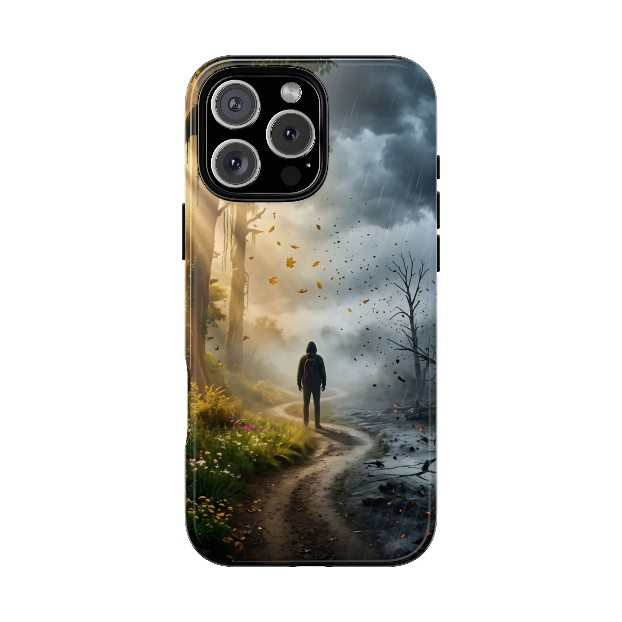 Contrasting Light/Dark Art - Phone Case