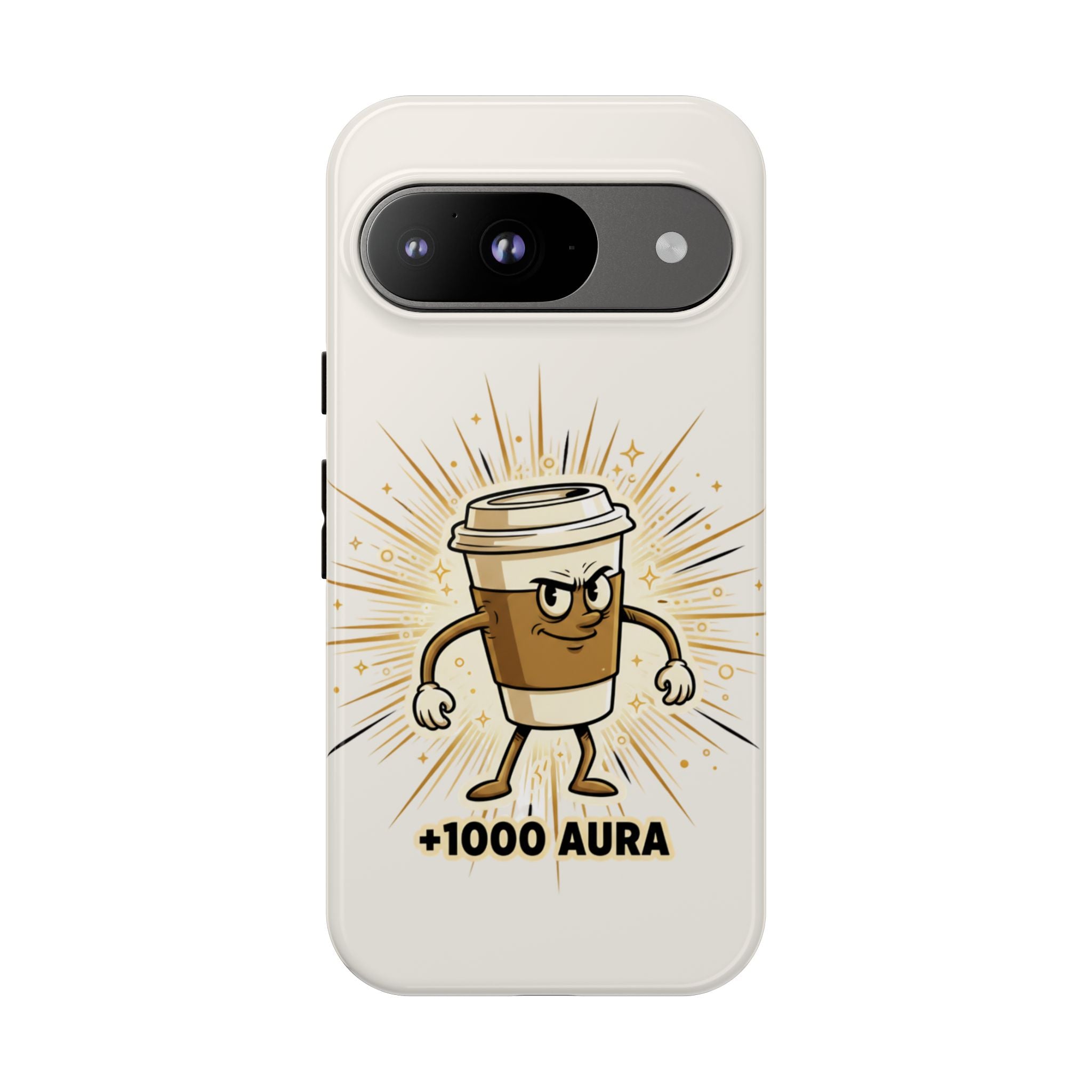 Coffee +1000 Aura - Phone Case