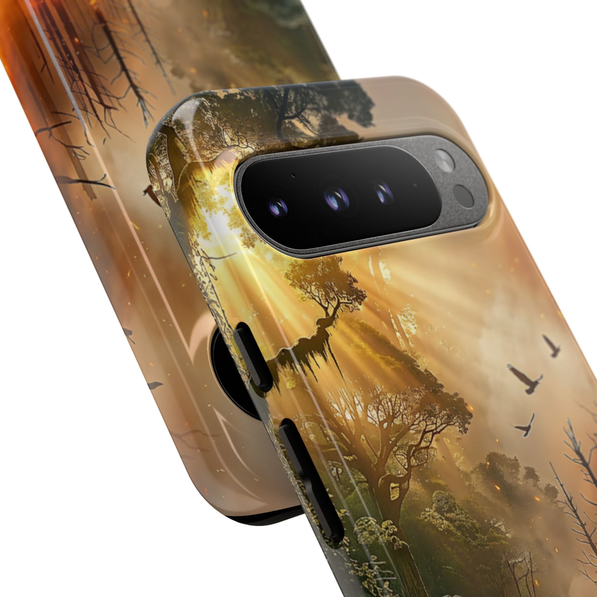 Contrasting Nature/Fire Art - Phone Case