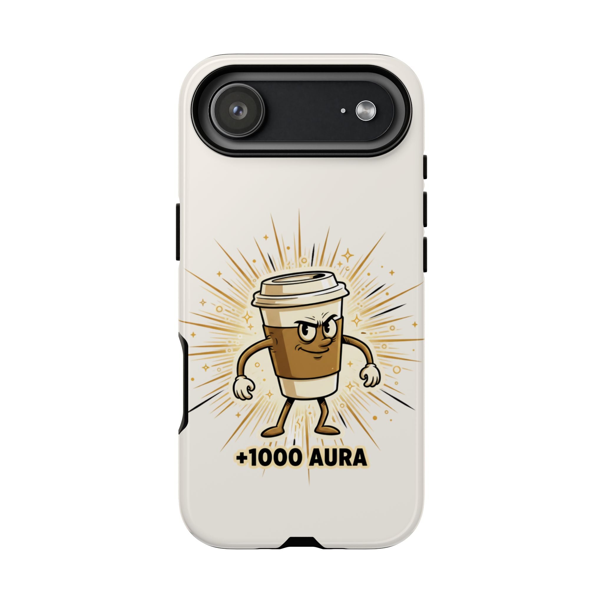 Coffee +1000 Aura - Phone Case