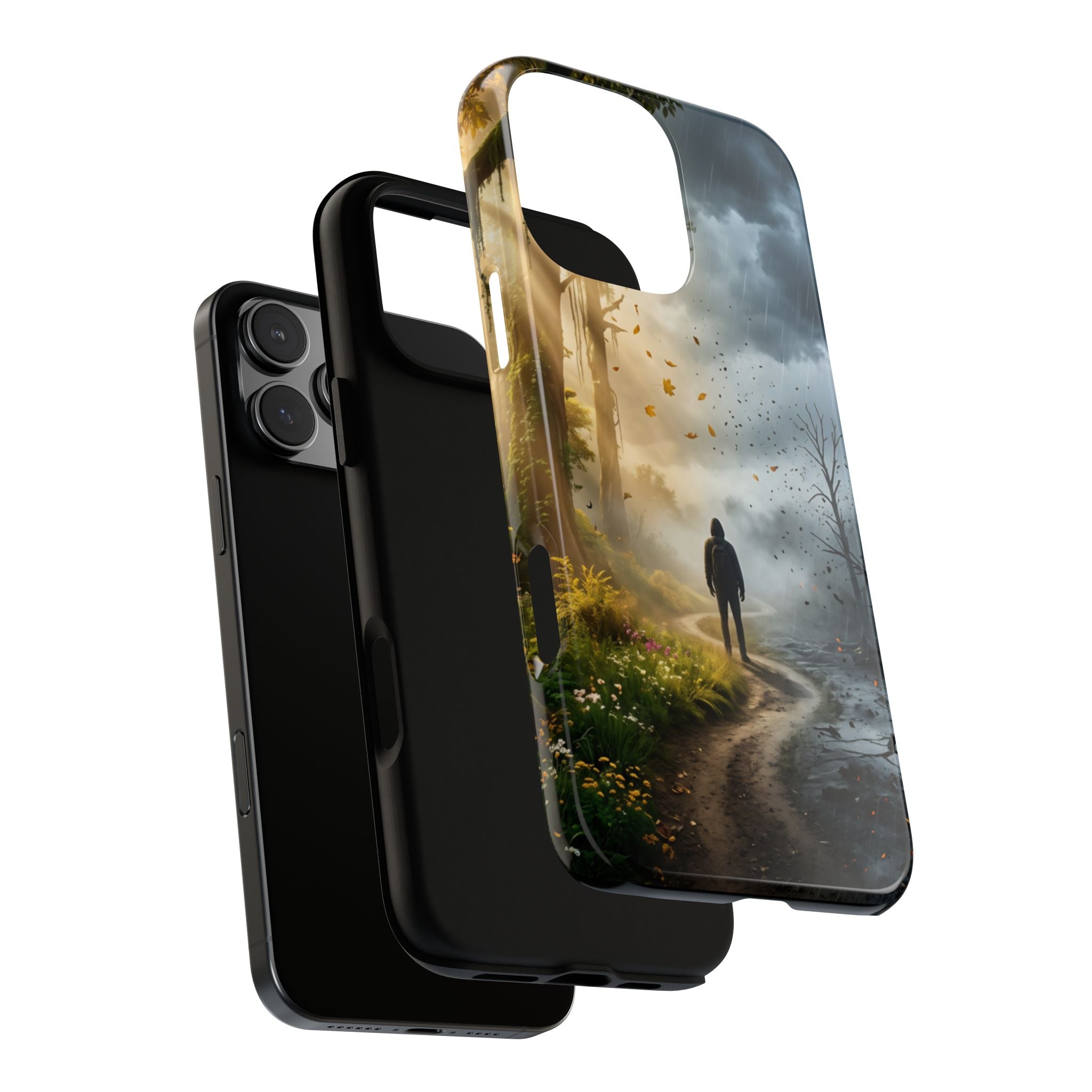 Contrasting Light/Dark Art - Phone Case