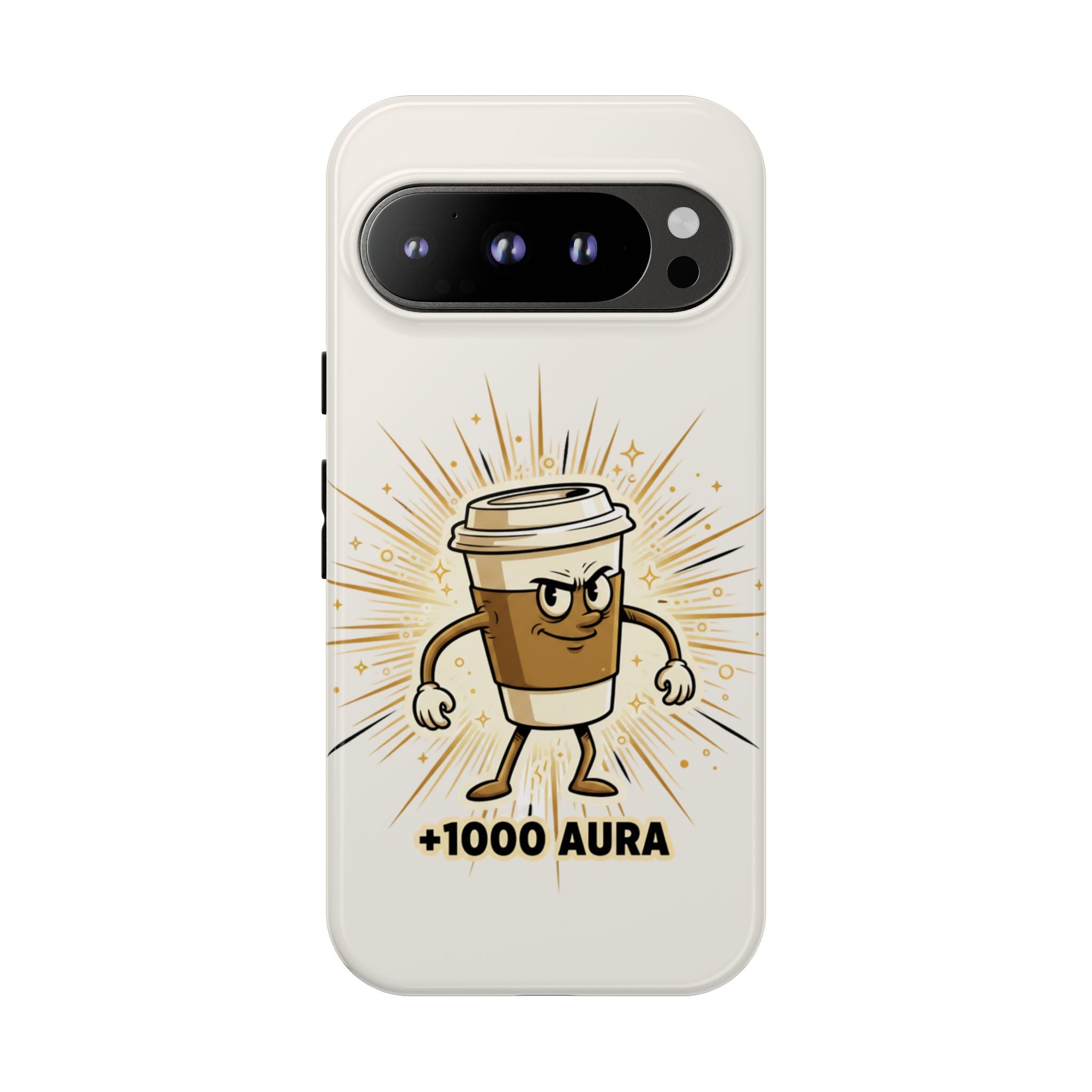 Coffee +1000 Aura - Phone Case