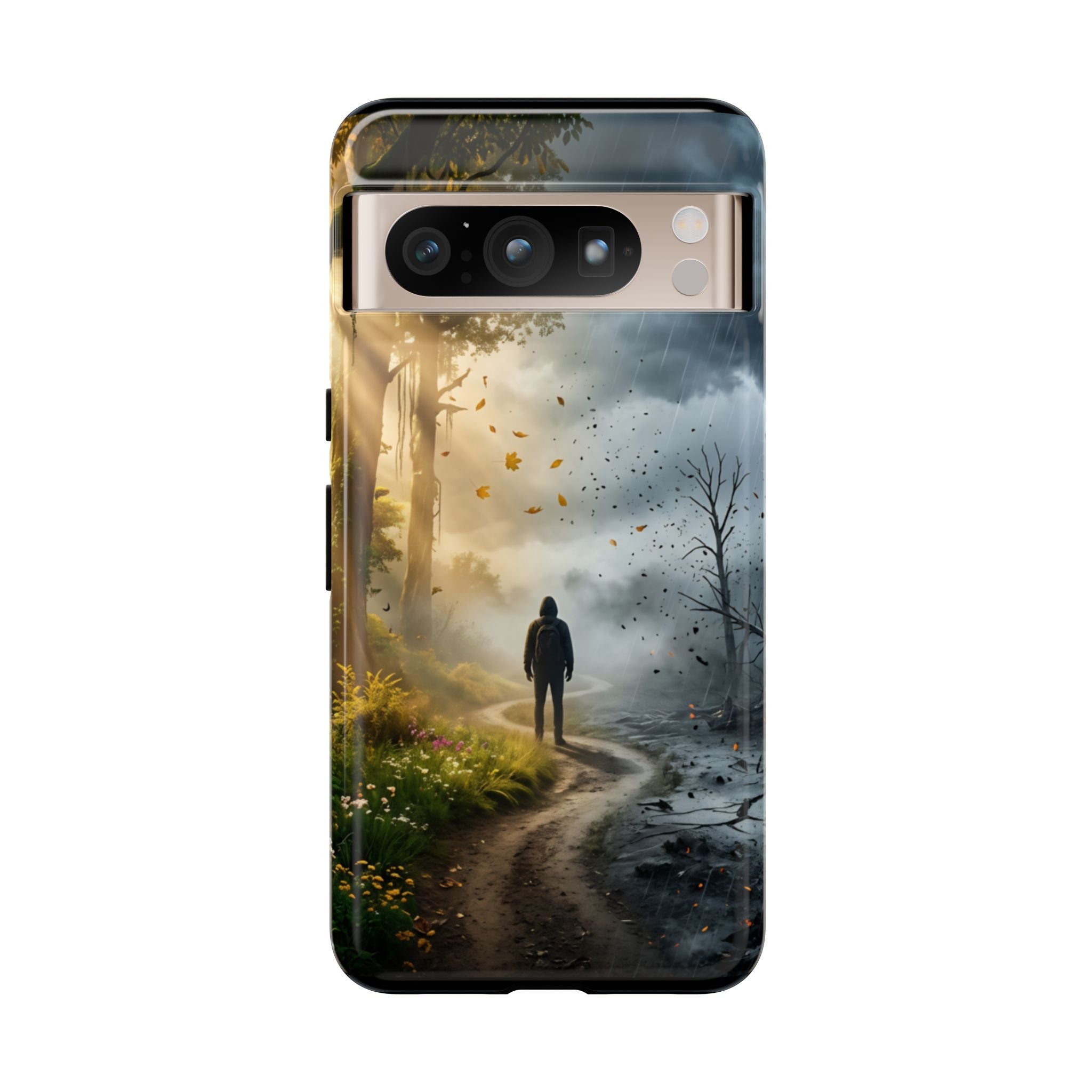 Contrasting Light/Dark Art - Phone Case