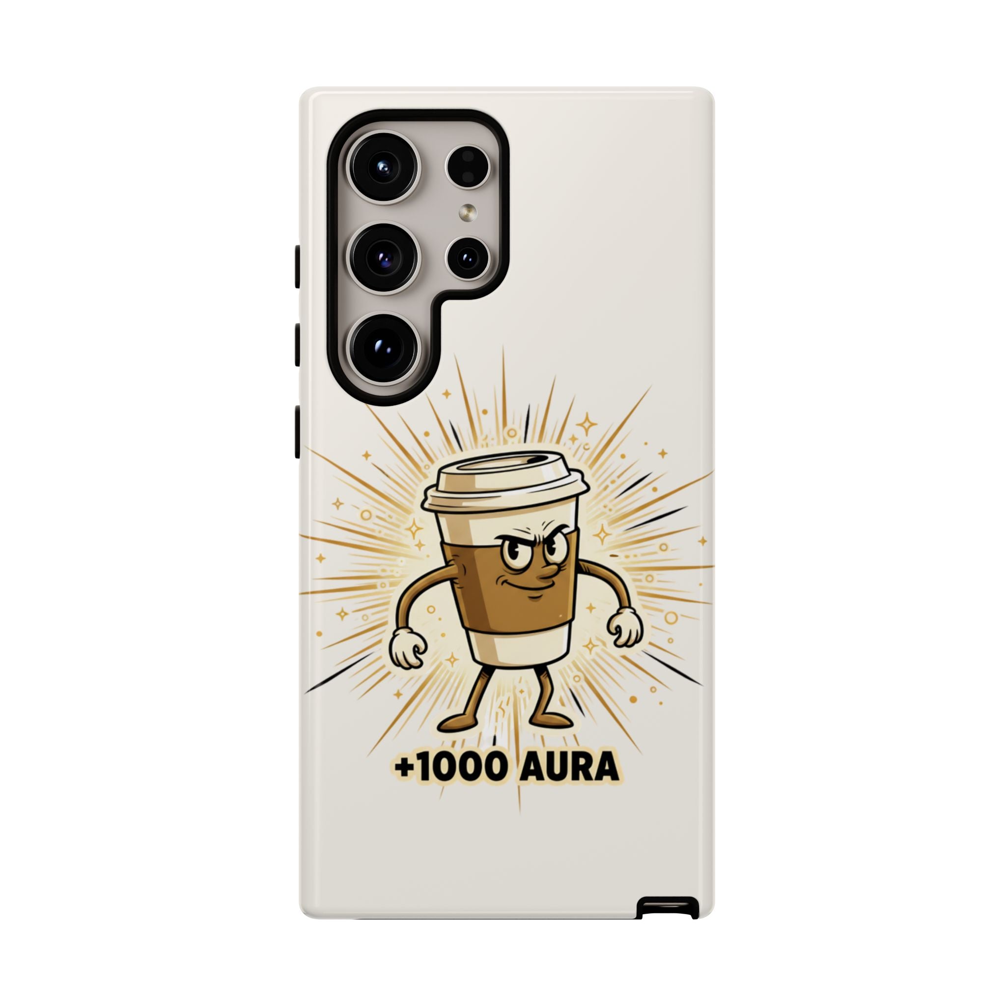 Coffee +1000 Aura - Phone Case