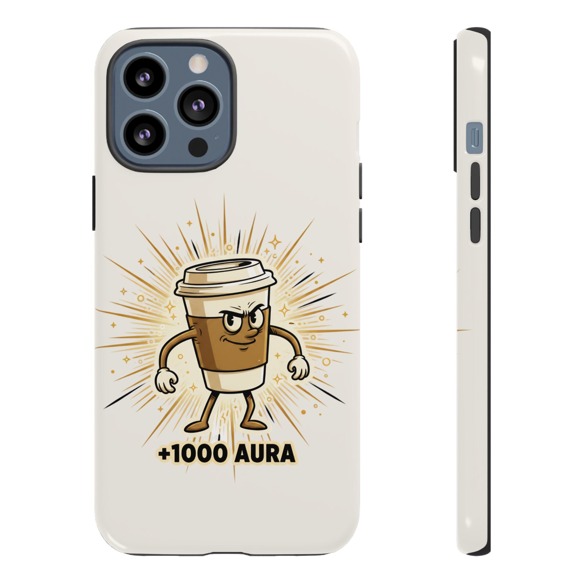 Coffee +1000 Aura - Phone Case