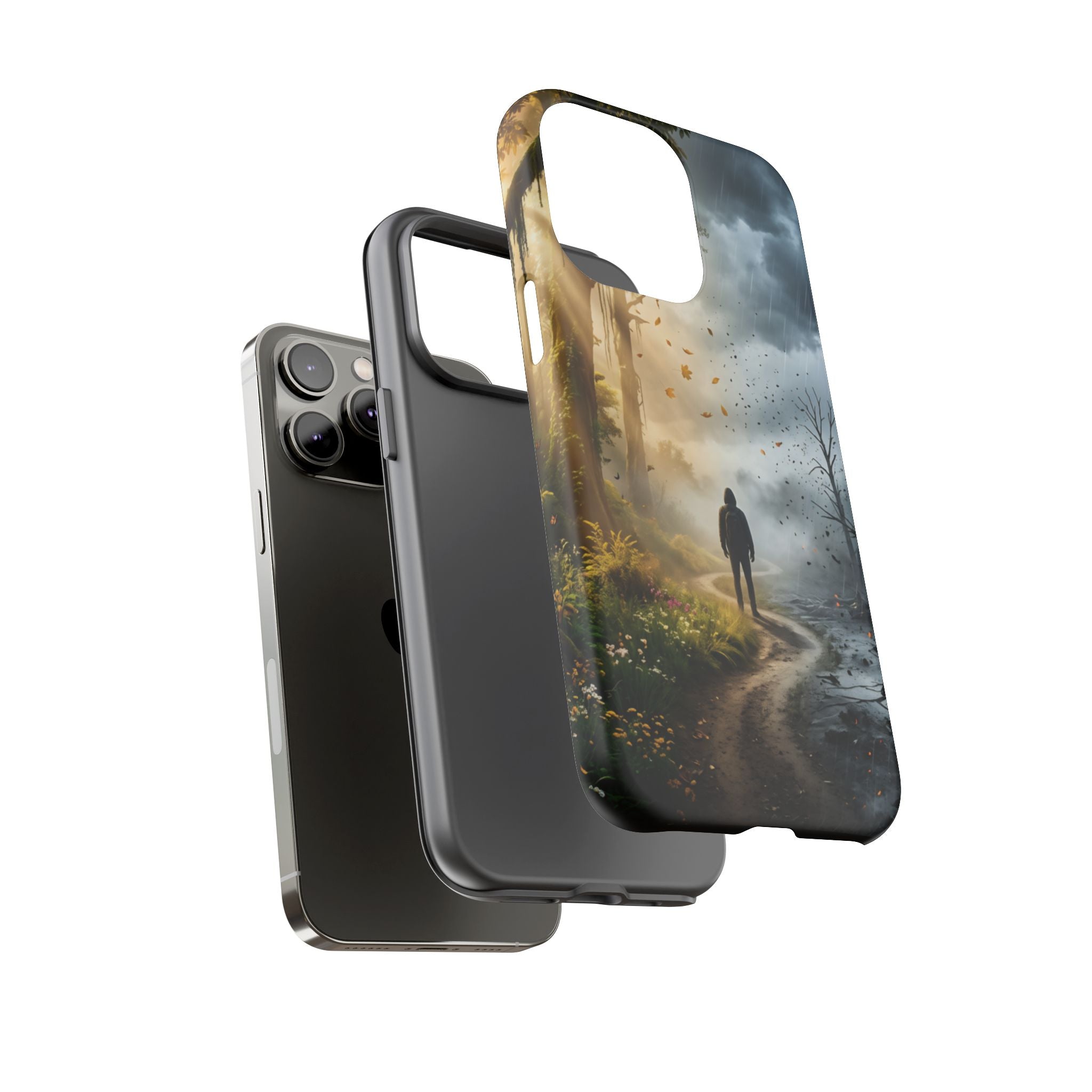 Contrasting Light/Dark Art - Phone Case