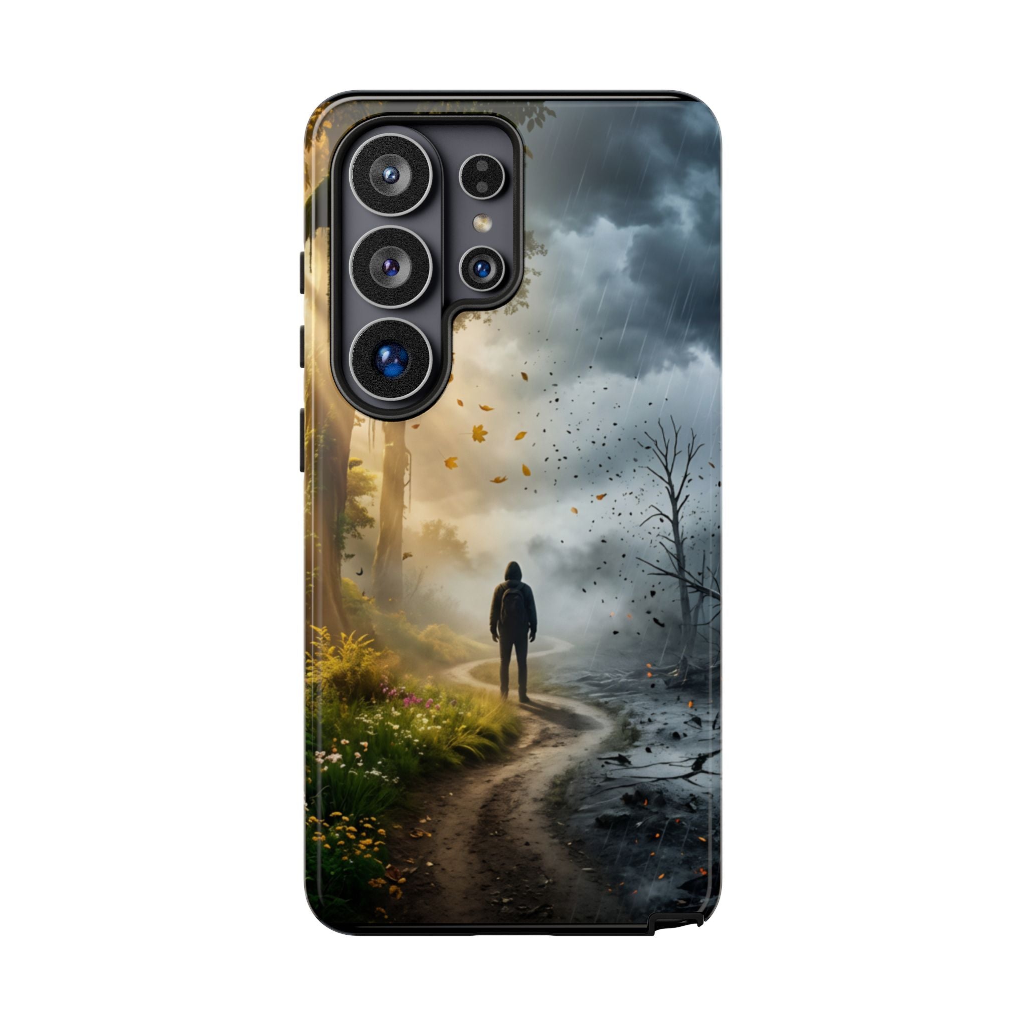 Contrasting Light/Dark Art - Phone Case