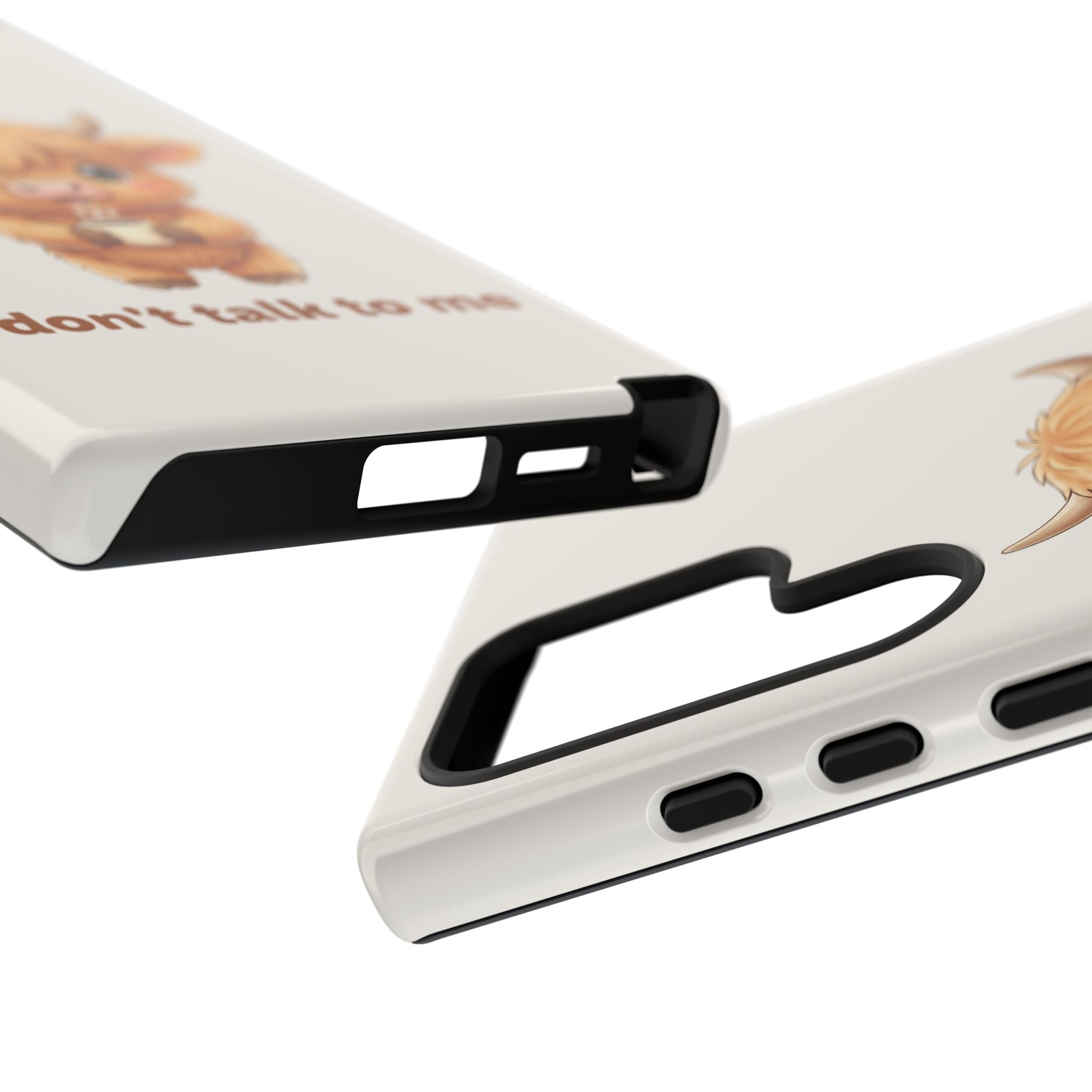 Highland Cow Phone Case — Don’t Talk to Me Design