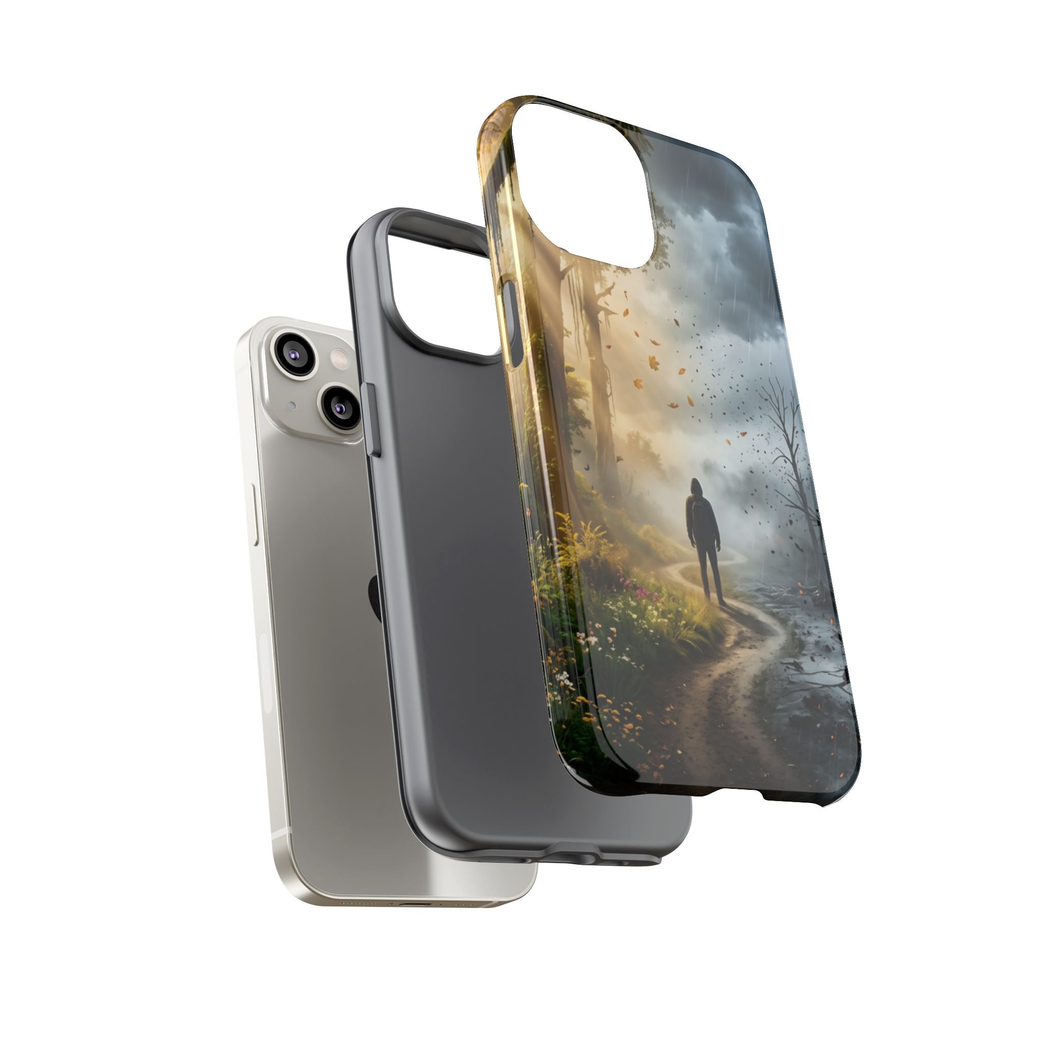 Contrasting Light/Dark Art - Phone Case