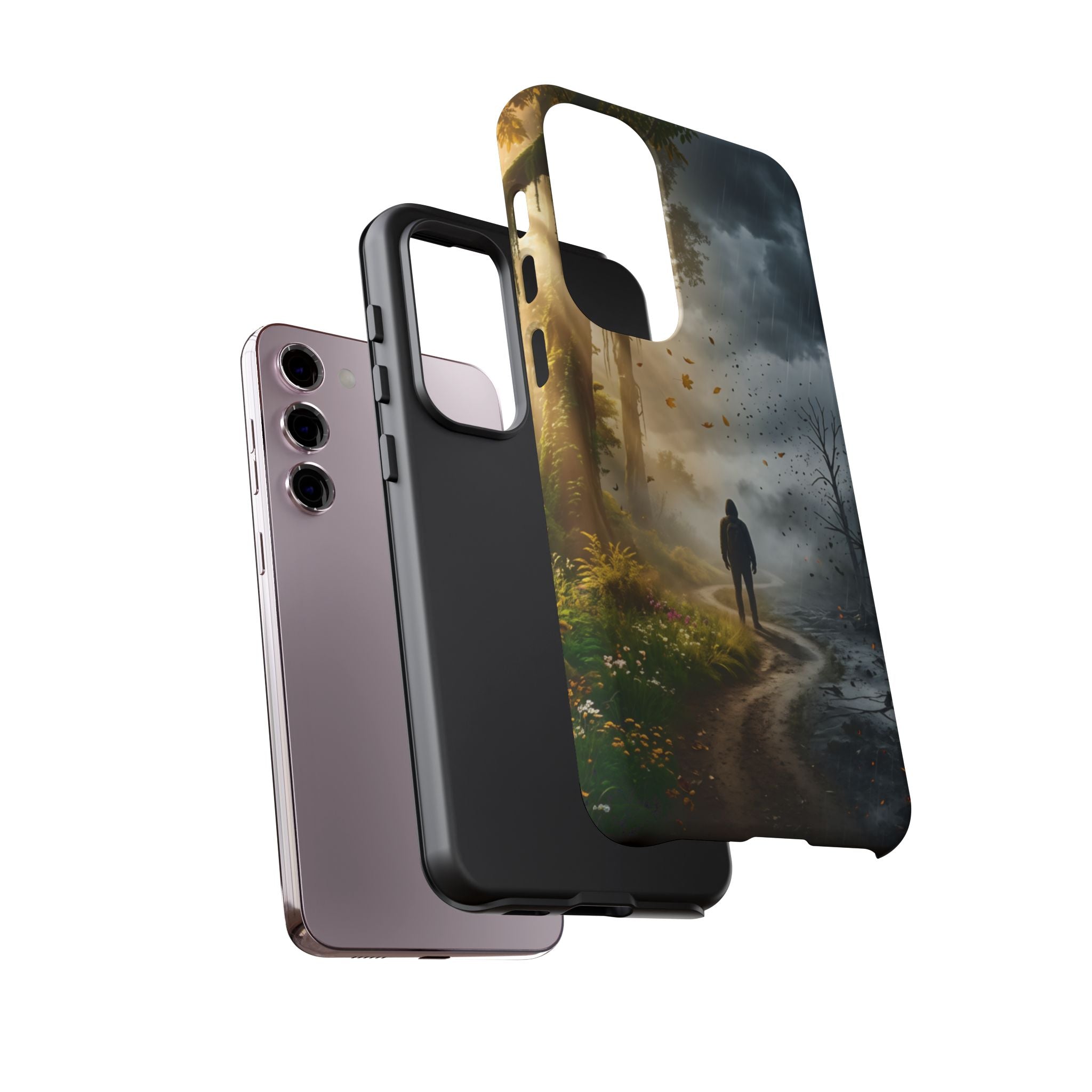 Contrasting Light/Dark Art - Phone Case