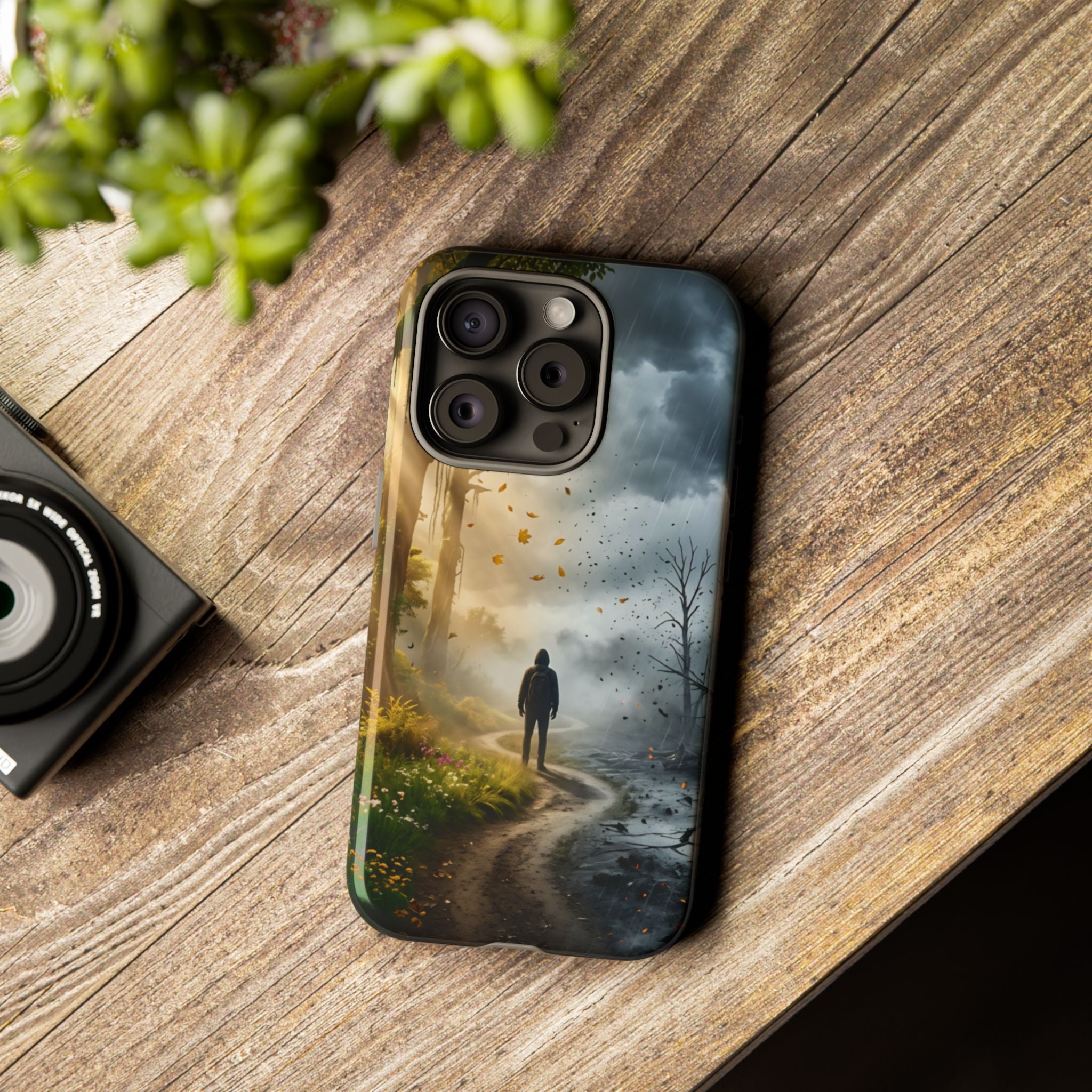 Contrasting Light/Dark Art - Phone Case