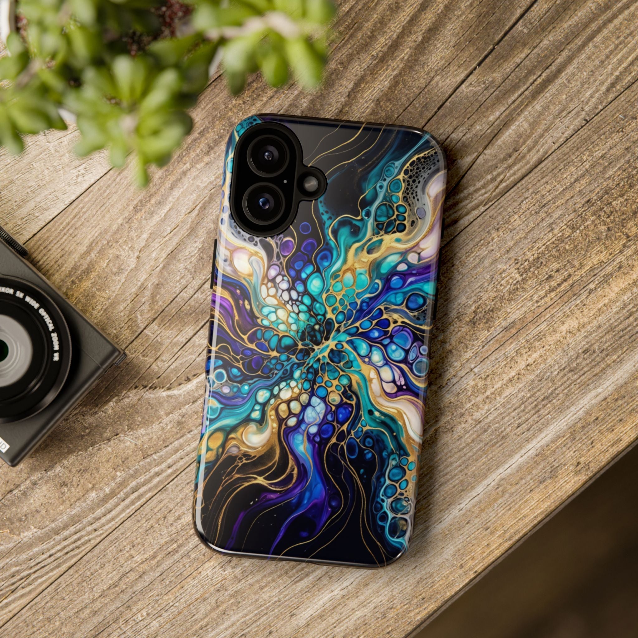 Liquid Cosmos Bloom - Phone Case