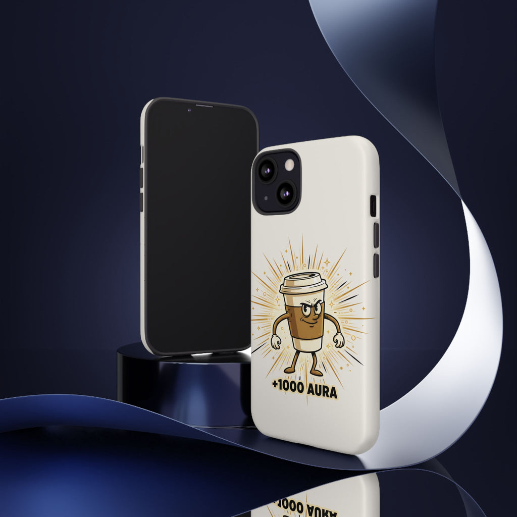 Coffee +1000 Aura - Phone Case