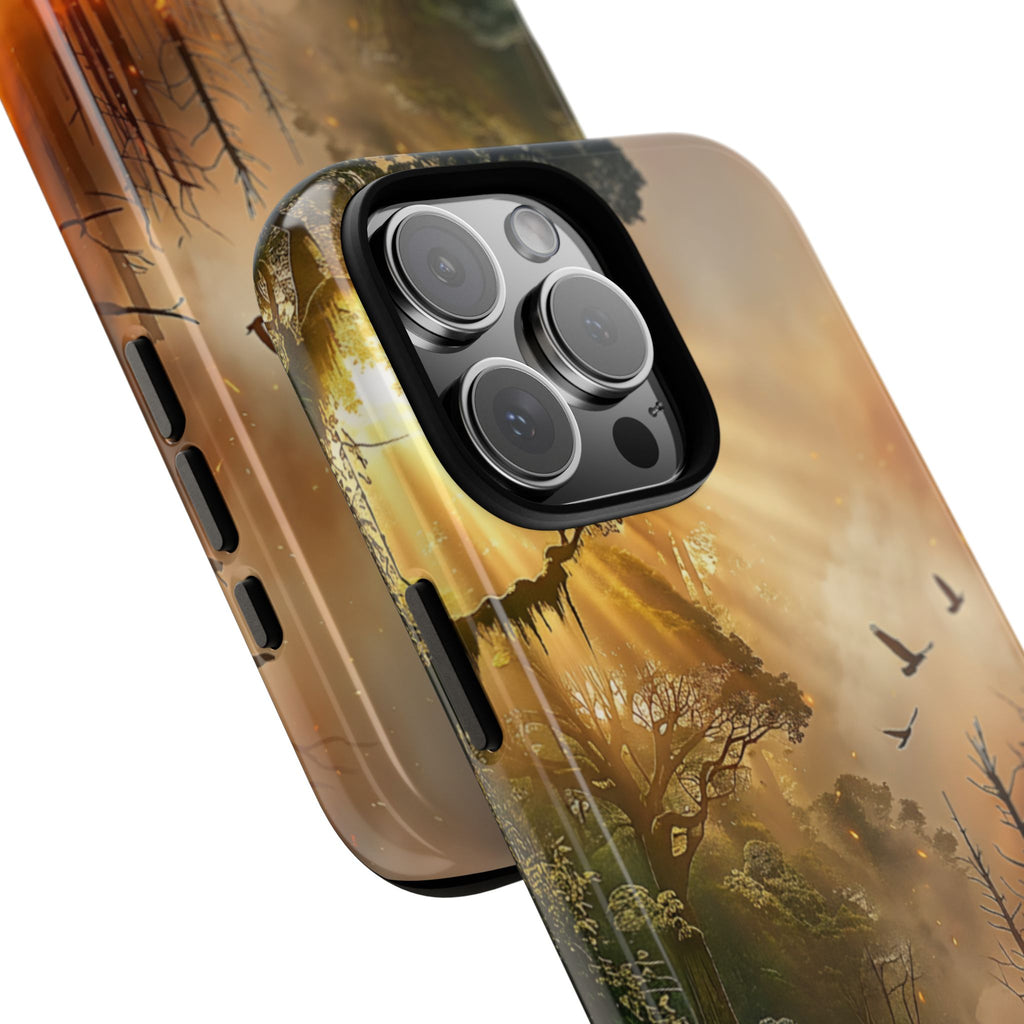 Contrasting Nature/Fire Art - Phone Case