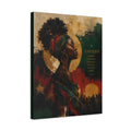 Juneteenth African Portrait Canvas Art – Inspirational Black History Wall Décor