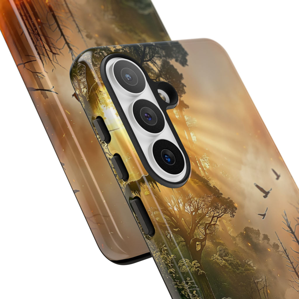 Contrasting Nature/Fire Art - Phone Case