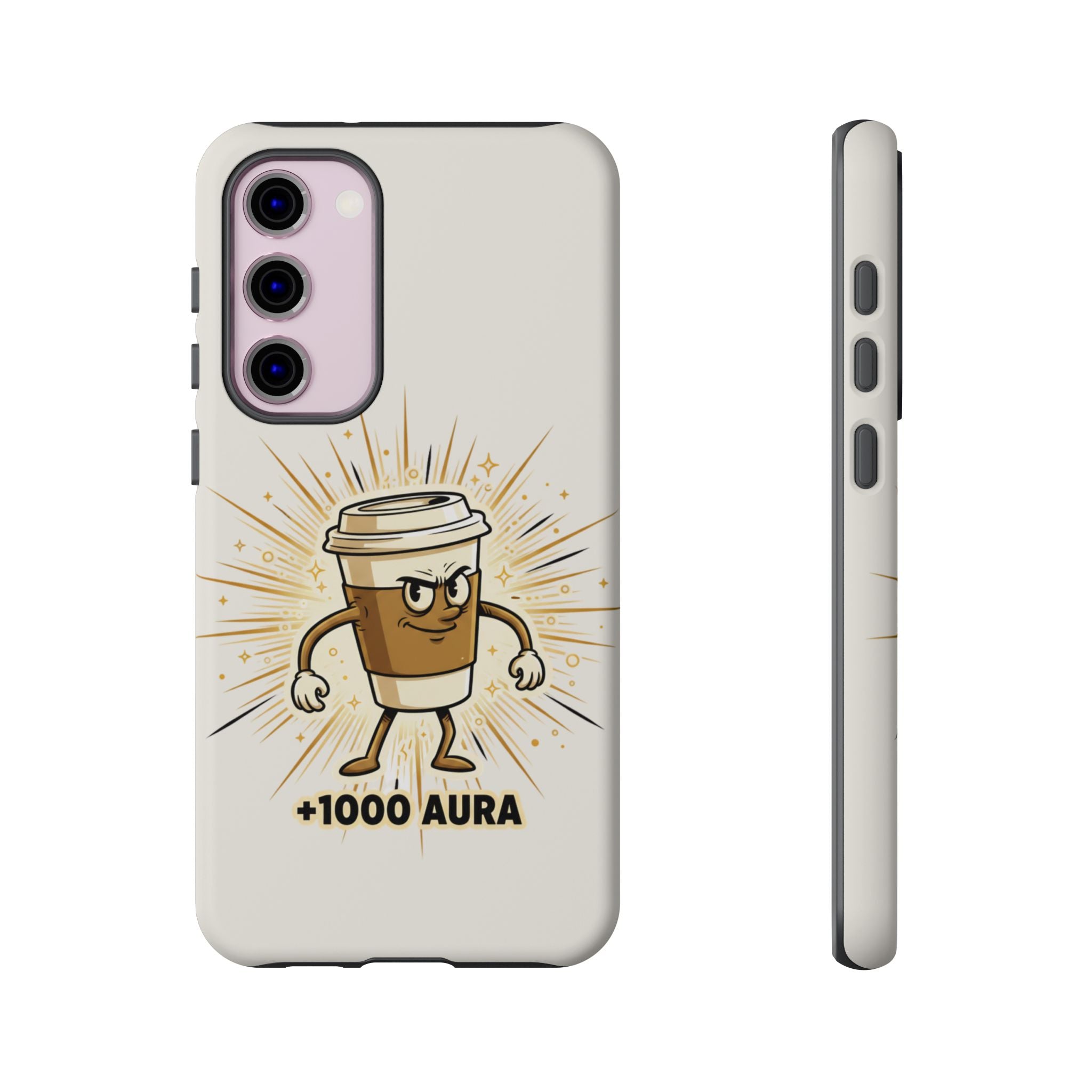 Coffee +1000 Aura - Phone Case