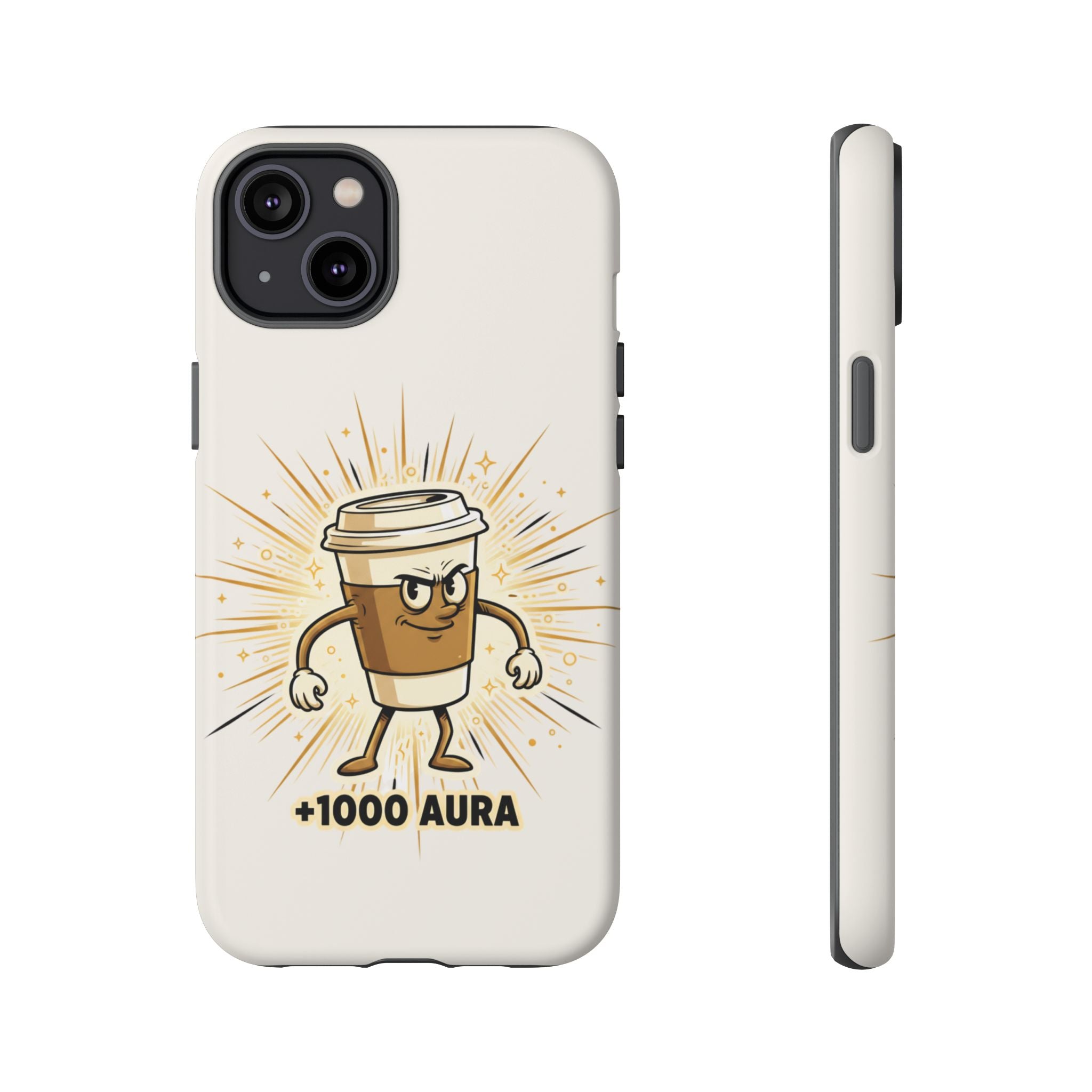 Coffee +1000 Aura - Phone Case