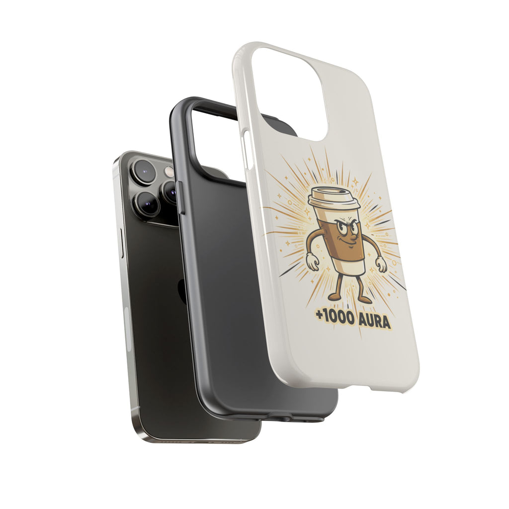 Coffee +1000 Aura - Phone Case