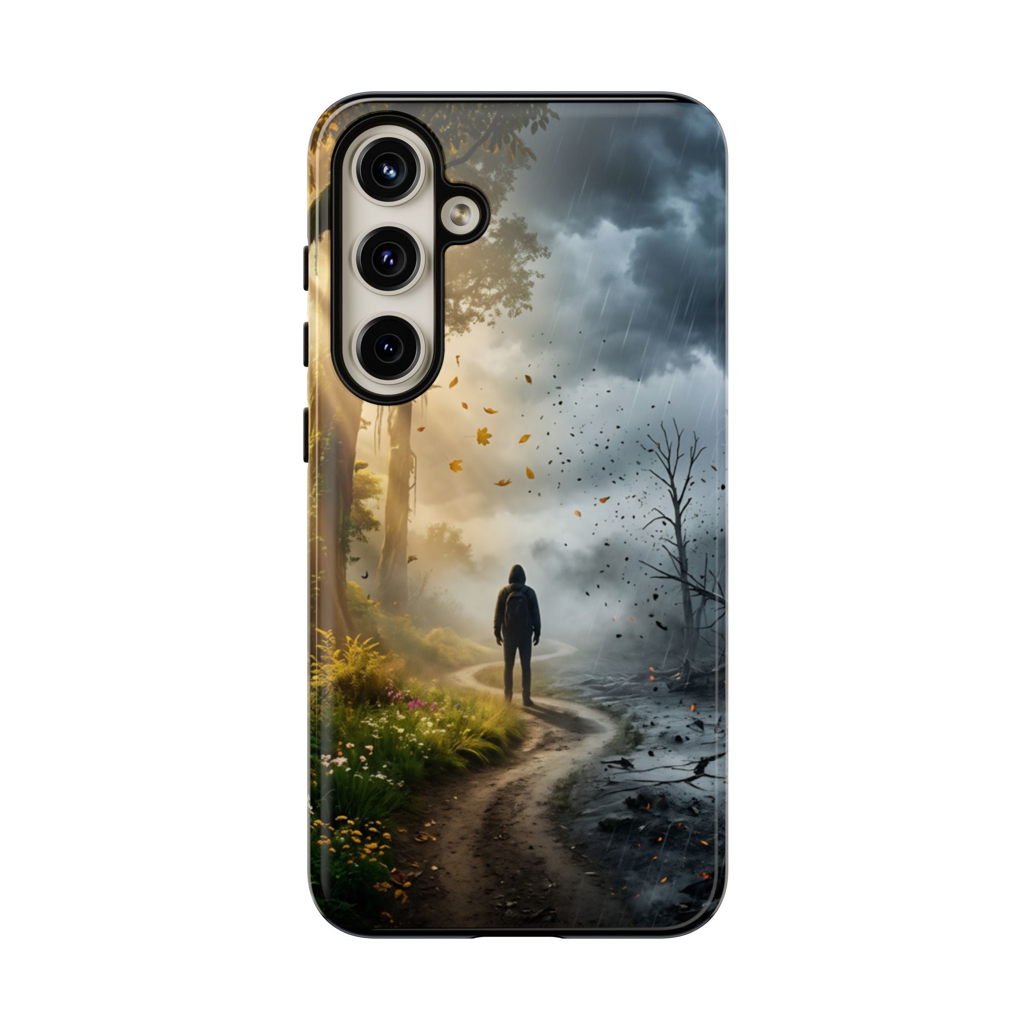 Contrasting Light/Dark Art - Phone Case