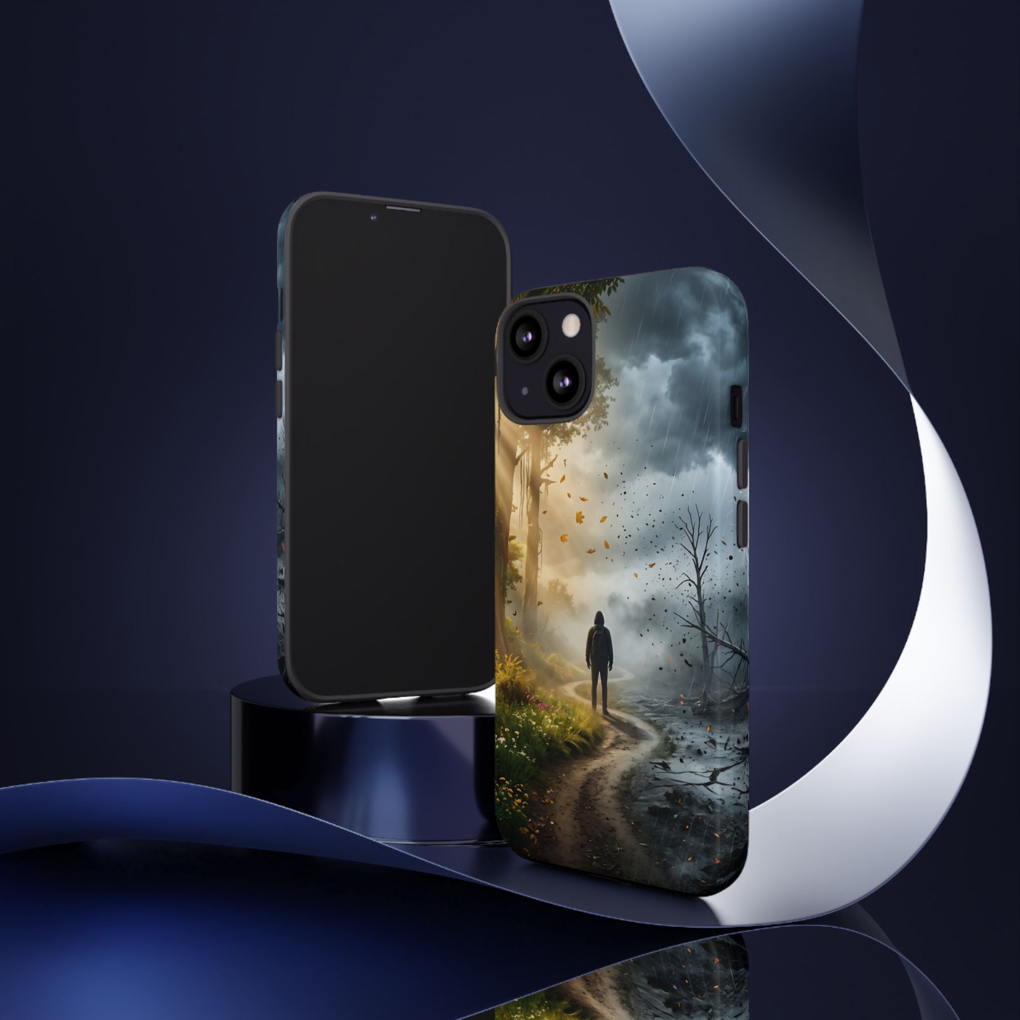 Contrasting Light/Dark Art - Phone Case