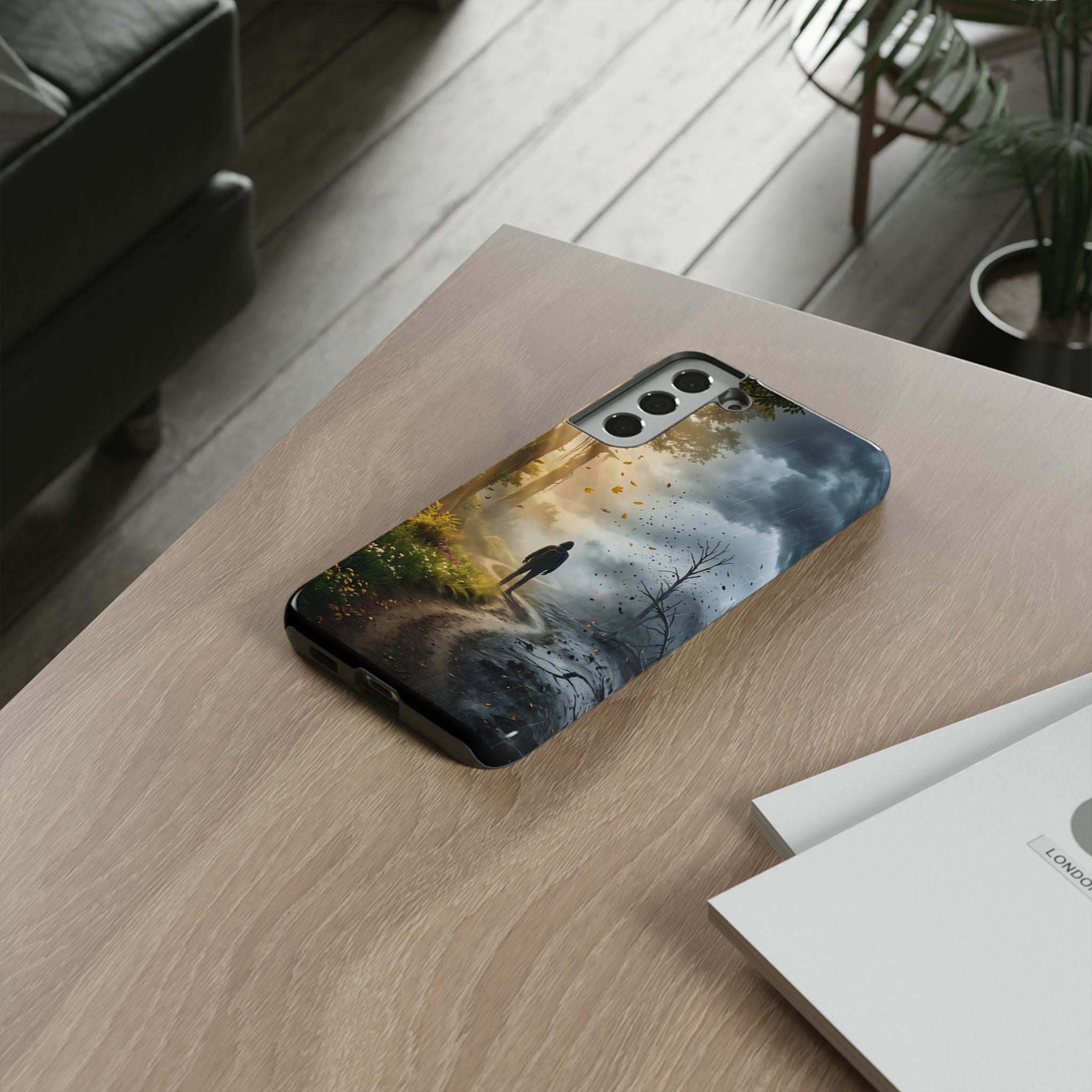 Contrasting Light/Dark Art - Phone Case
