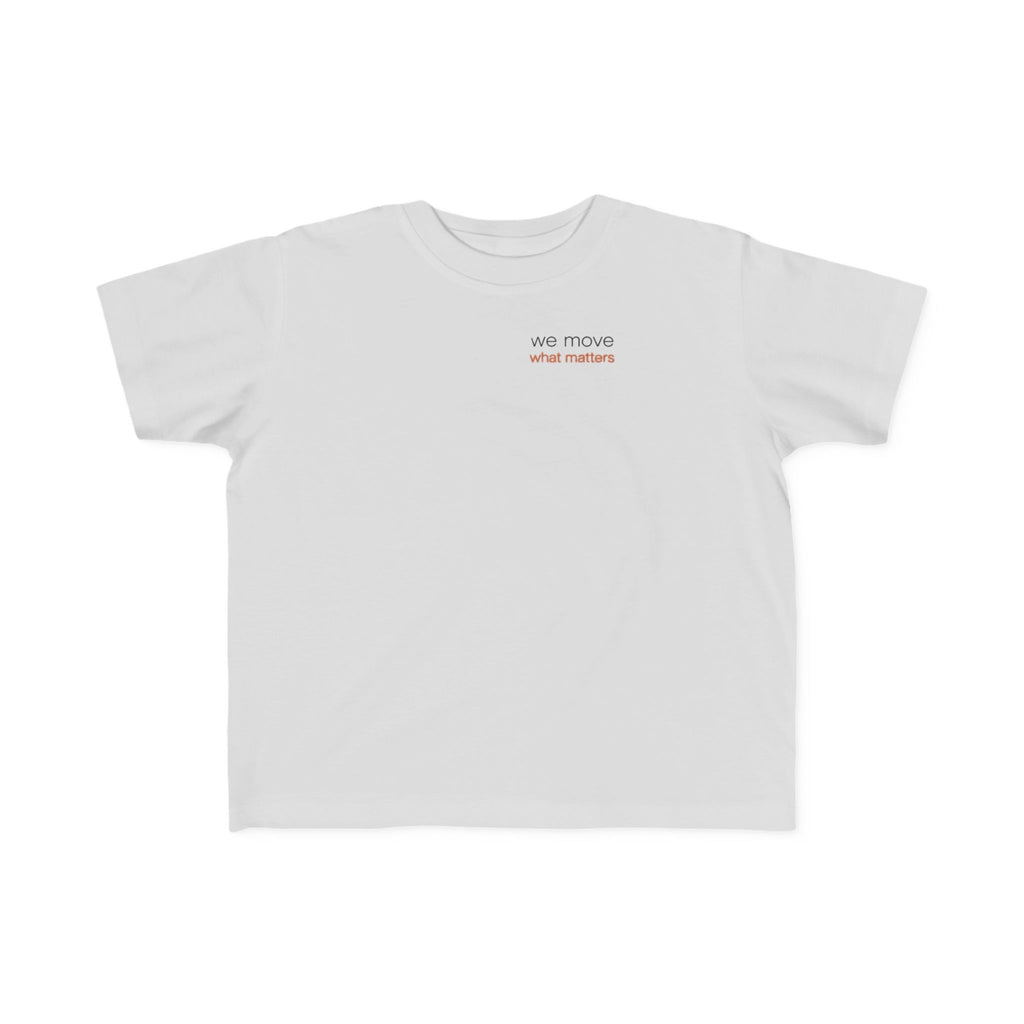 Toddler T‑Shirt — white/ash ‘Black Buzzard’ Logo Tee (We Move What Matters)