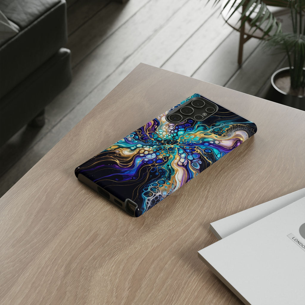 Liquid Cosmos Bloom - Phone Case
