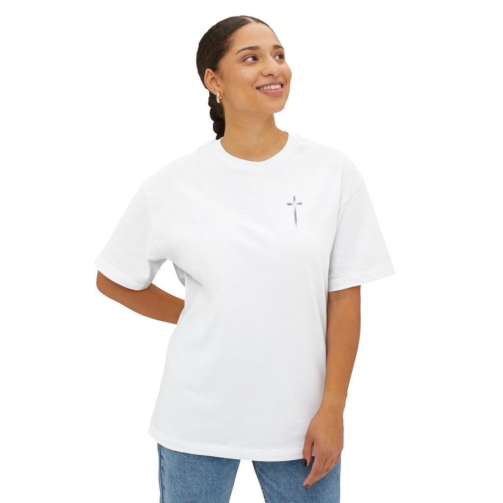 Goals Discipline Rise and Grind Oversized Tee — Graphic Boxy T-Shirt