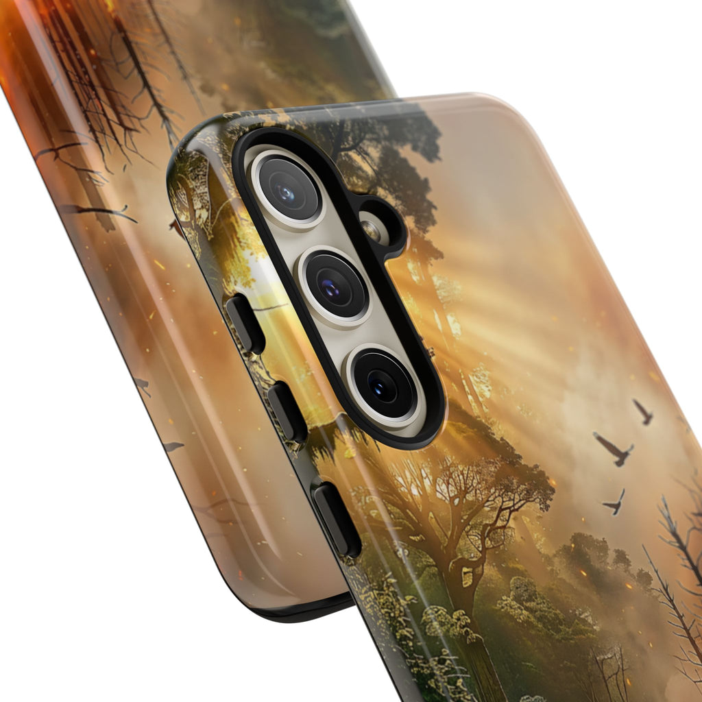 Contrasting Nature/Fire Art - Phone Case