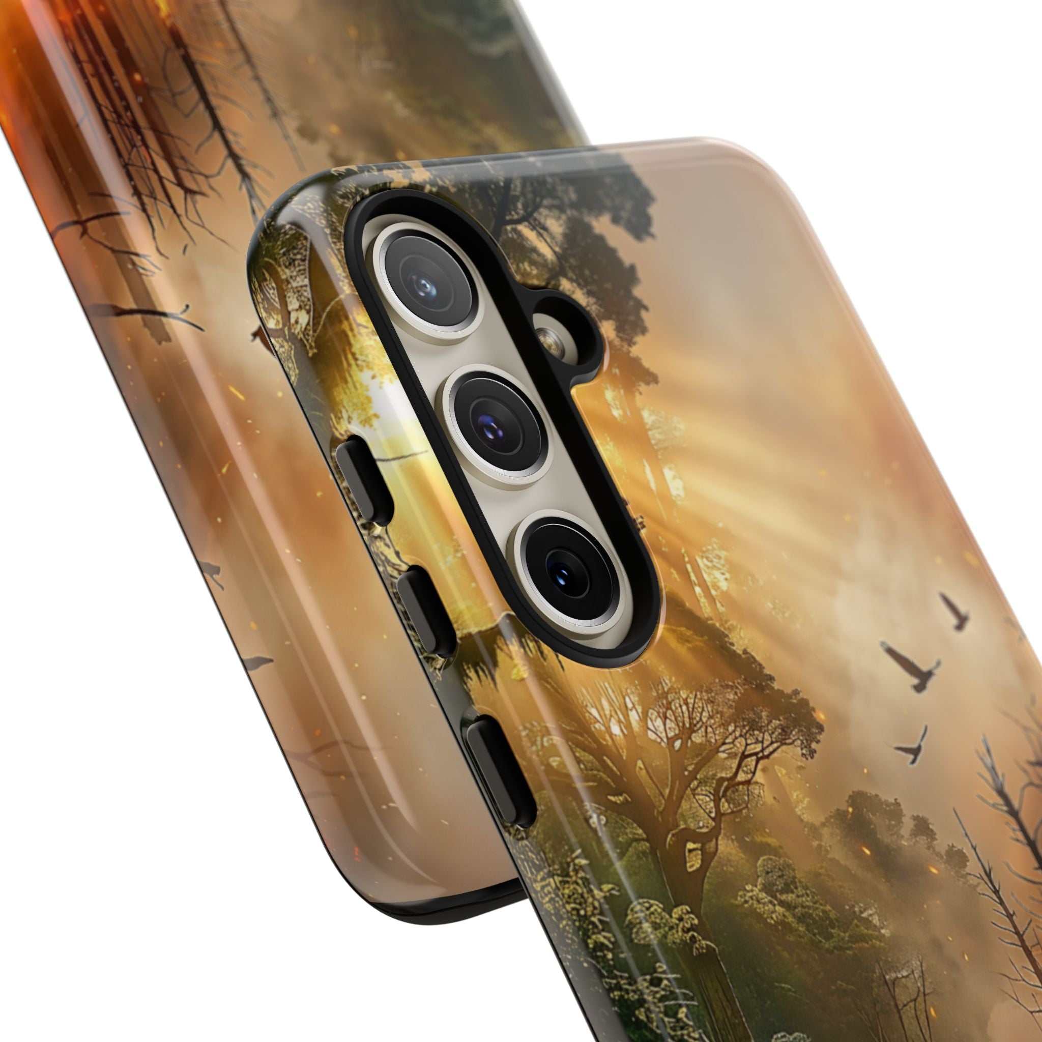 Contrasting Nature/Fire Art - Phone Case