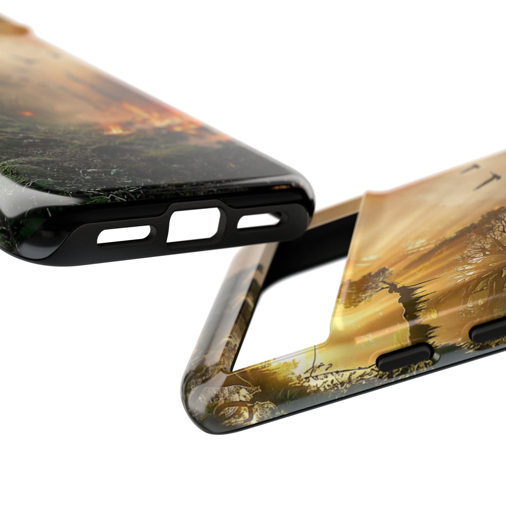 Contrasting Nature/Fire Art - Phone Case