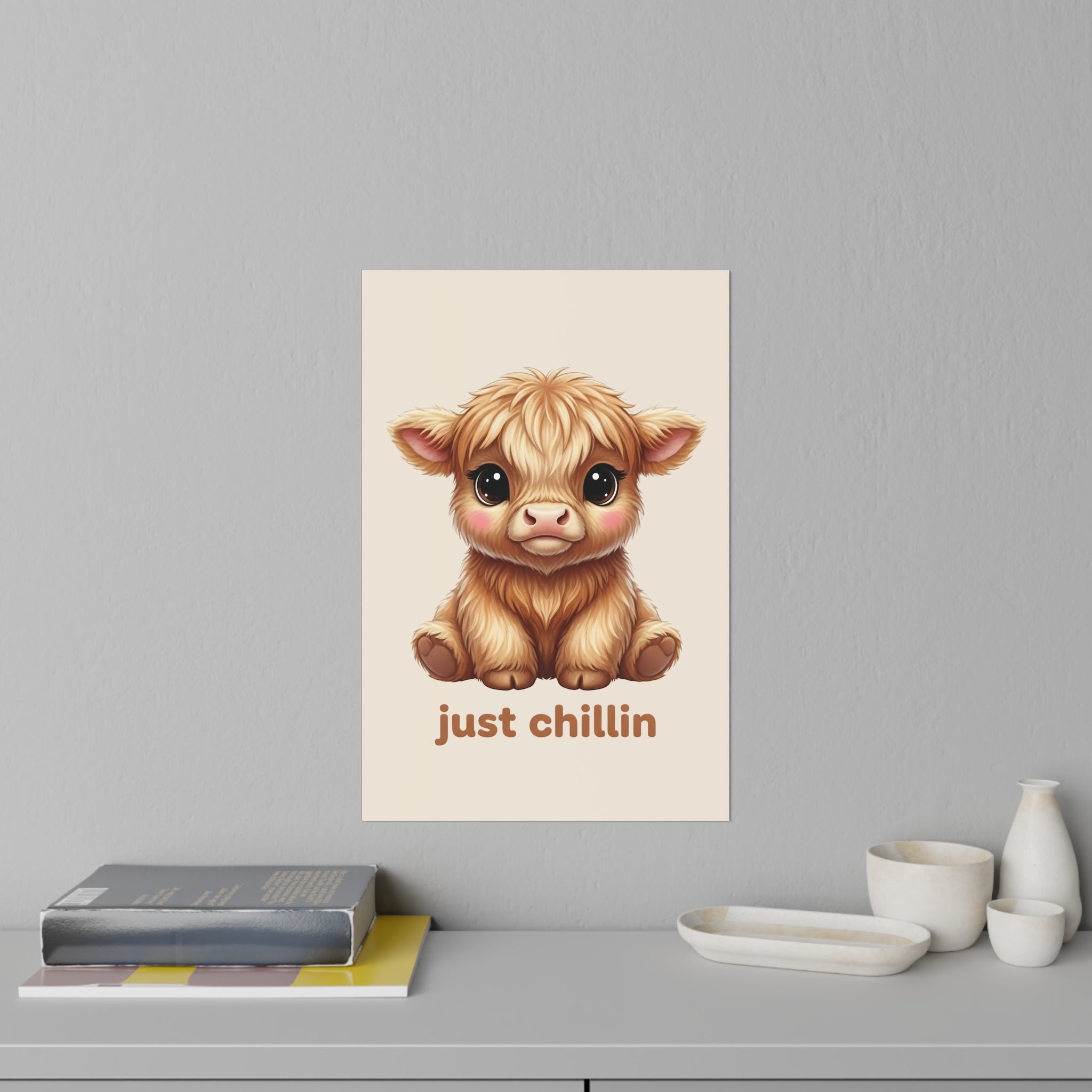 Highland Cow Wall Decal — Just Chillin Art